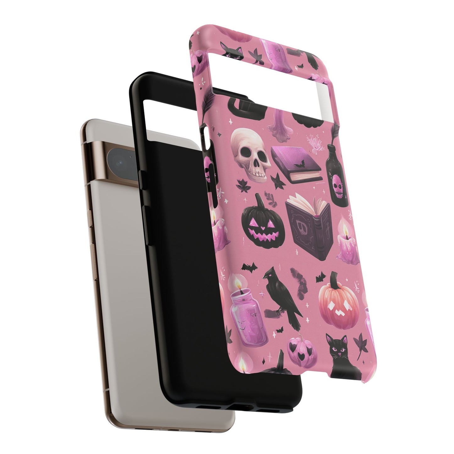 Spooky Phone Case - Halloween Design, Cute Costume Accessory, Fall Decor, Gift for Cat Lovers, Witchy Vibes, Trick or Treat