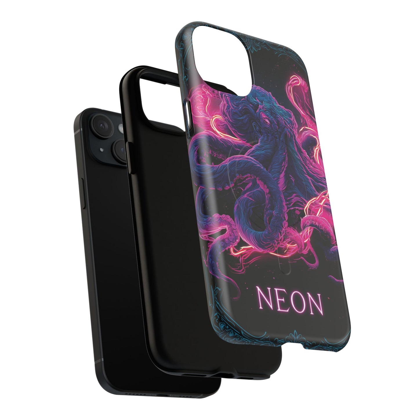 Neon Octopus Phone Case — Tough Magnetic Protective Cover