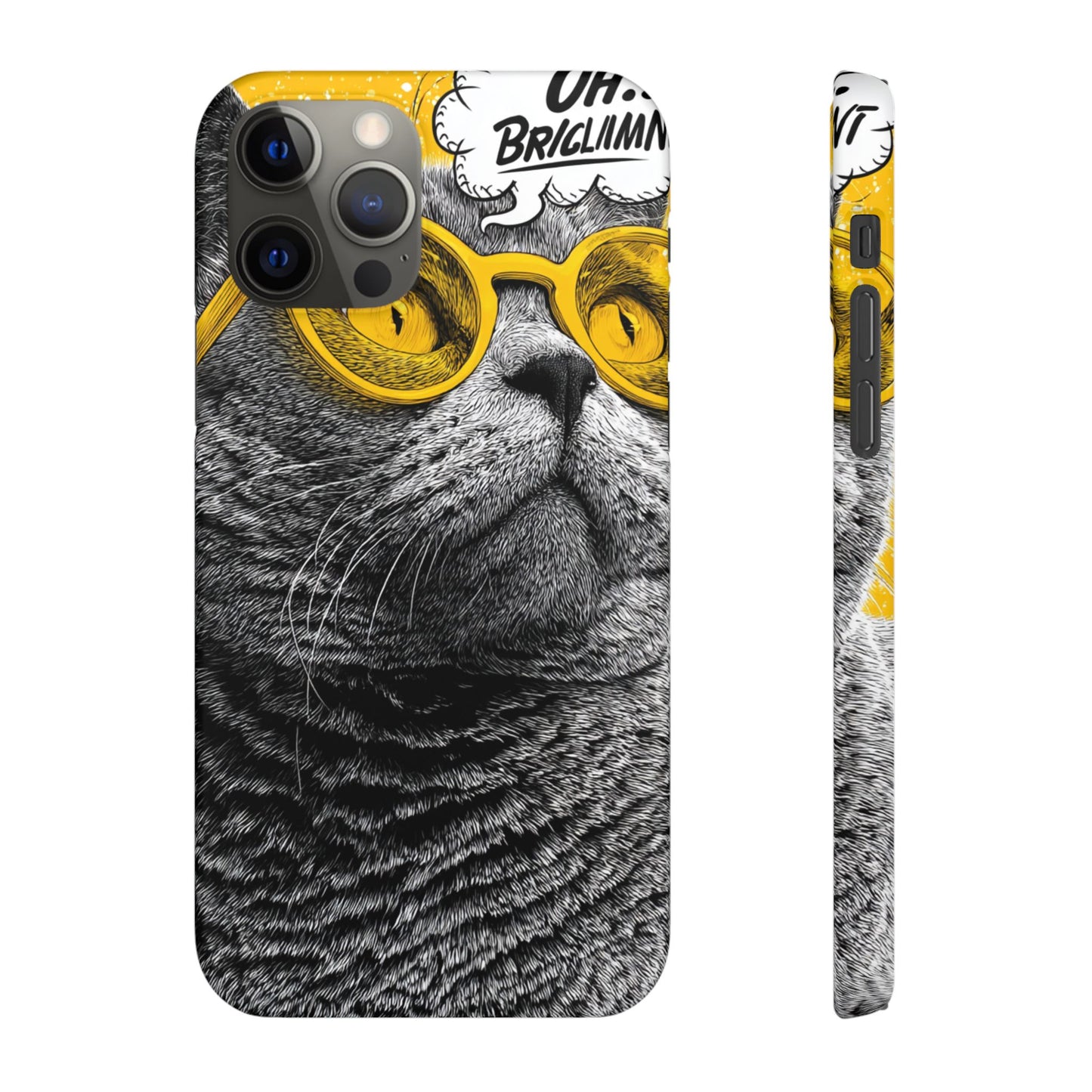 Playful Cat Snap Case - Quirky Phone Cover for Cat Lovers, Gift for Pet Enthusiasts, Funny Accessory for Any Occasion