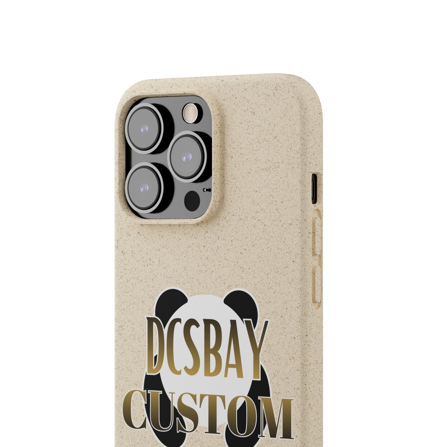 Biodegradable Panda Phone Case — Eco-Friendly Customizable iPhone Cover