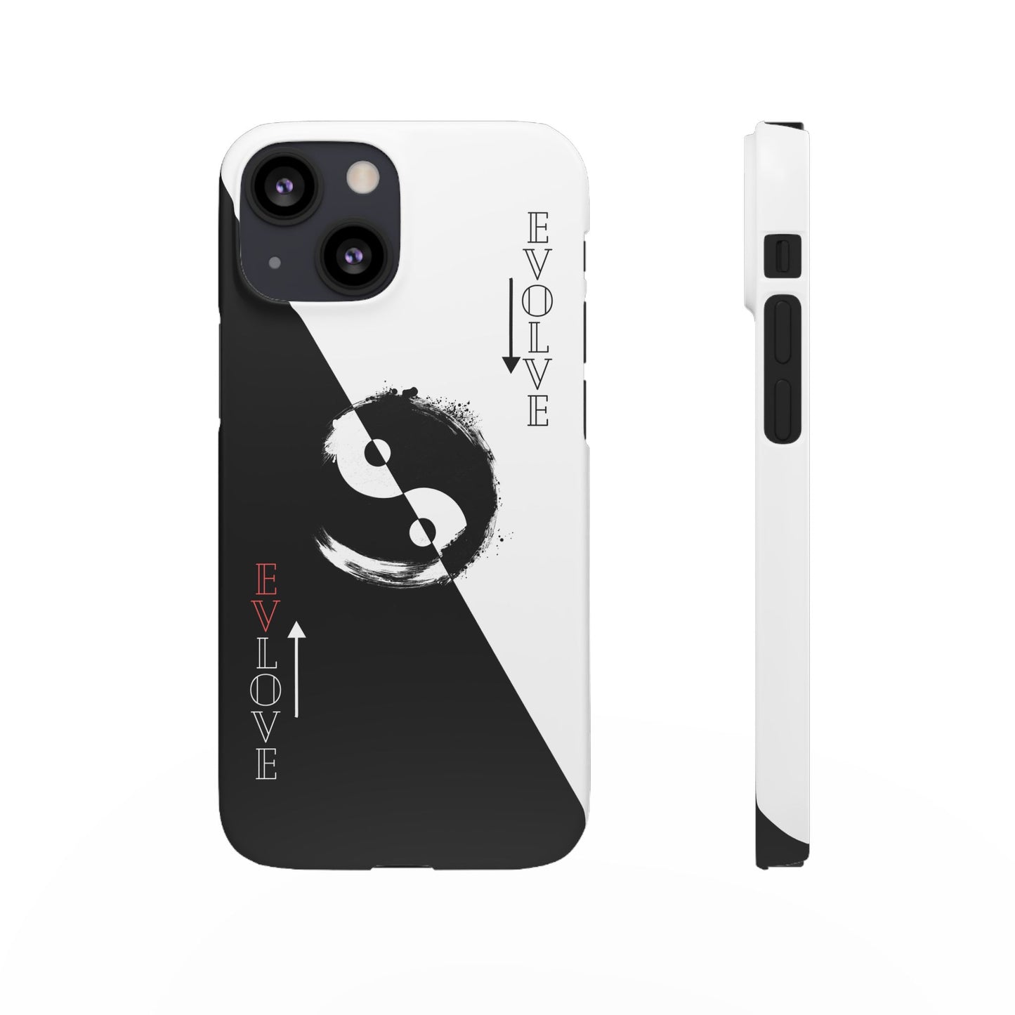 Yin Yang Evolve Black and White Snap Case Cover for iPhone and Samsung