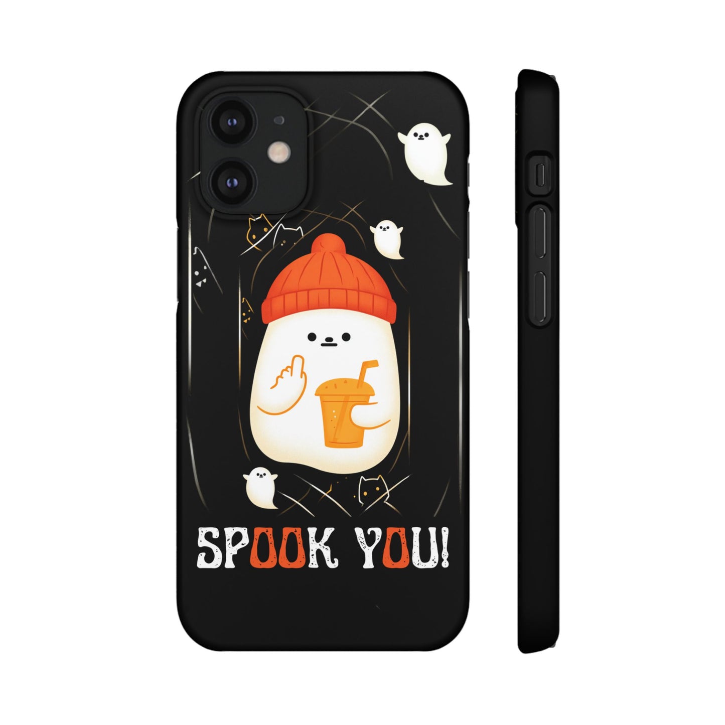 Spook You Halloween Ghost Snap Case Kawaii Protective Phone Cover for iPhone and Samsung