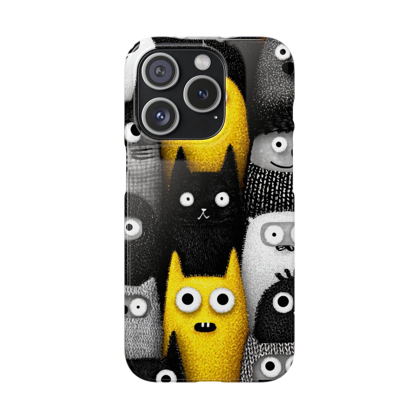 Colorful Character Snap Cases, Cute Phone Cover, Unique Gift for Kids, Fun Accessory, Perfect for Birthdays, Holidays