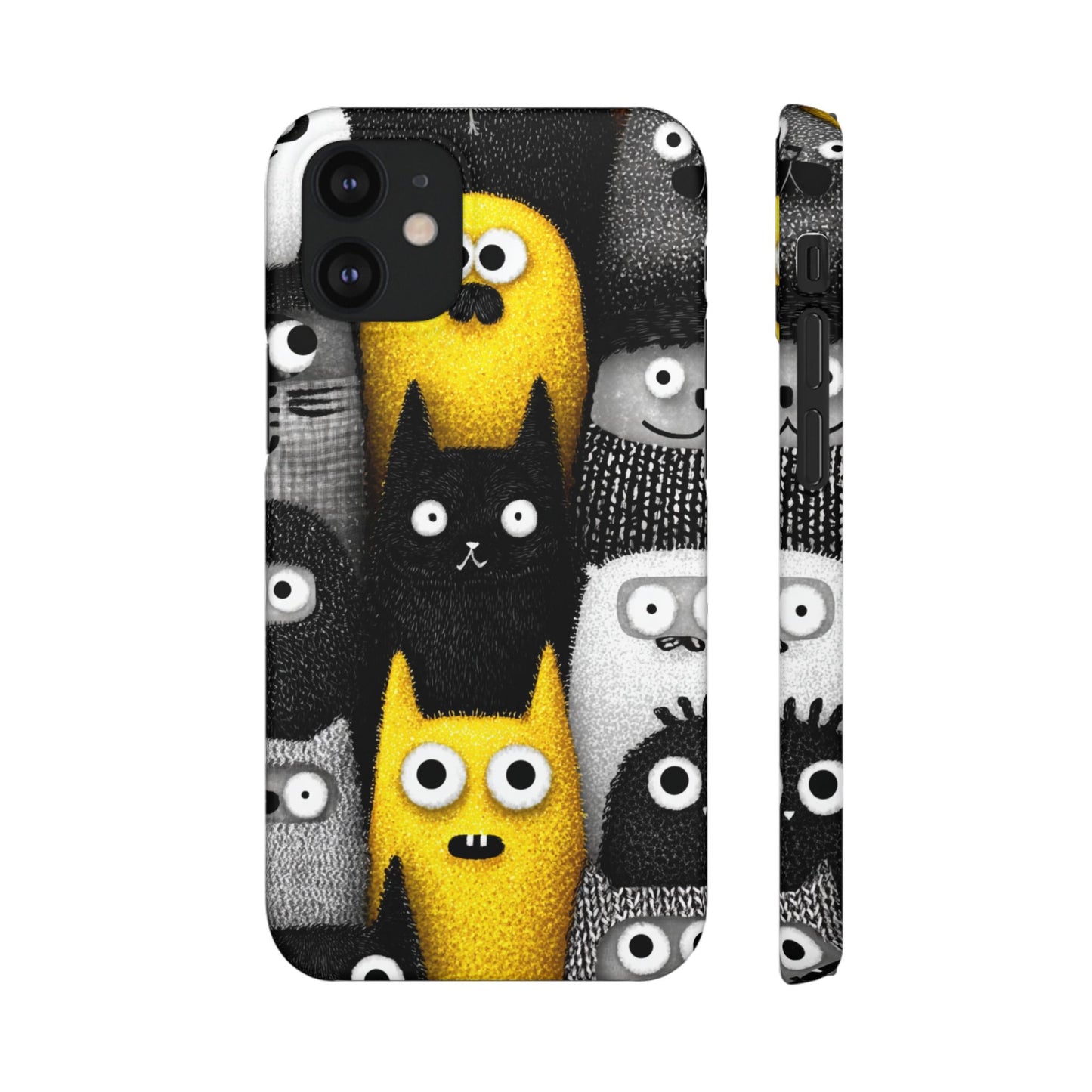 Colorful Character Snap Cases, Cute Phone Cover, Unique Gift for Kids, Fun Accessory, Perfect for Birthdays, Holidays