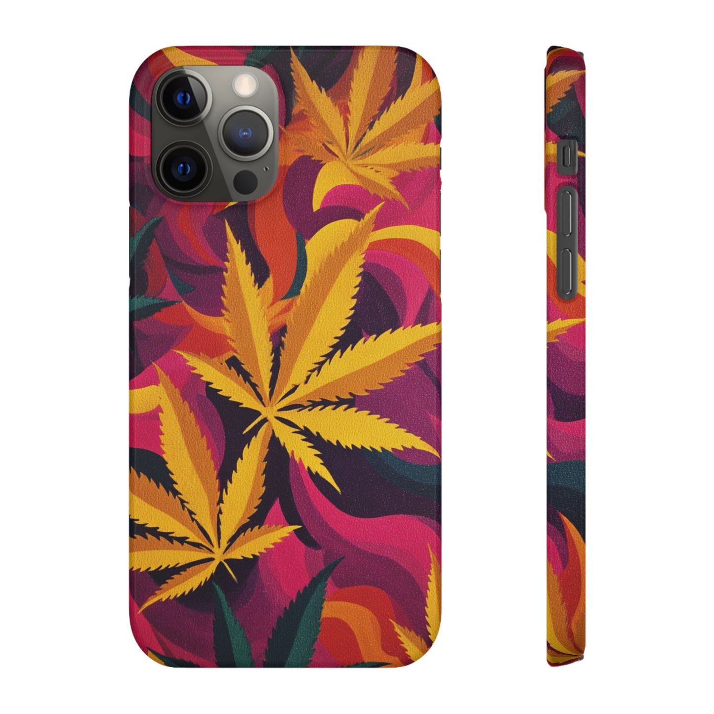 Autumn Vibe Cannabis Snap Case for IPhones and Samsungs Custom