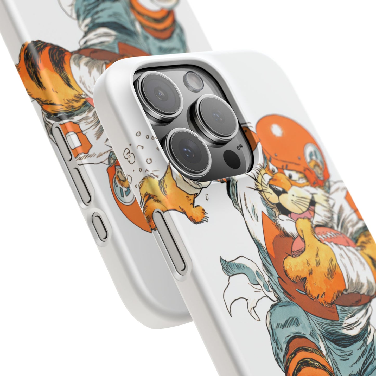 Cincinnati Bengals Snap Cases, Football Fans Phone Case, Tiger Cartoon Art Design, Football Lover Gift, Protective Phone Cover