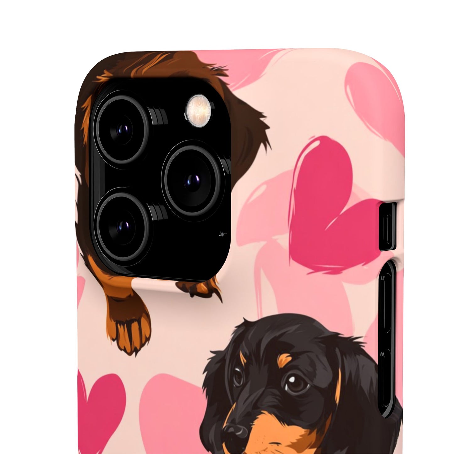 Pink Dachshund Love Phone Case for Iphone and Samsung Customistion and Free Shipping Avvialable