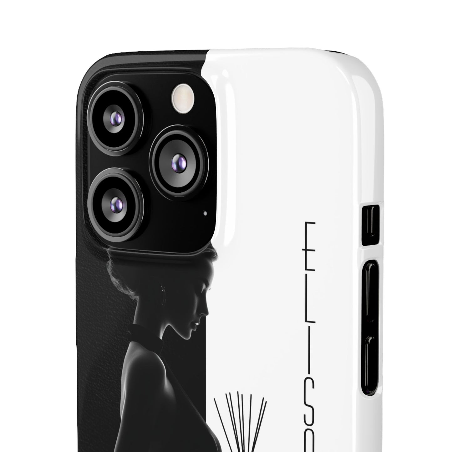 Custom Black and White Snap Case for Women Phone Cover for iPhone and Samsung