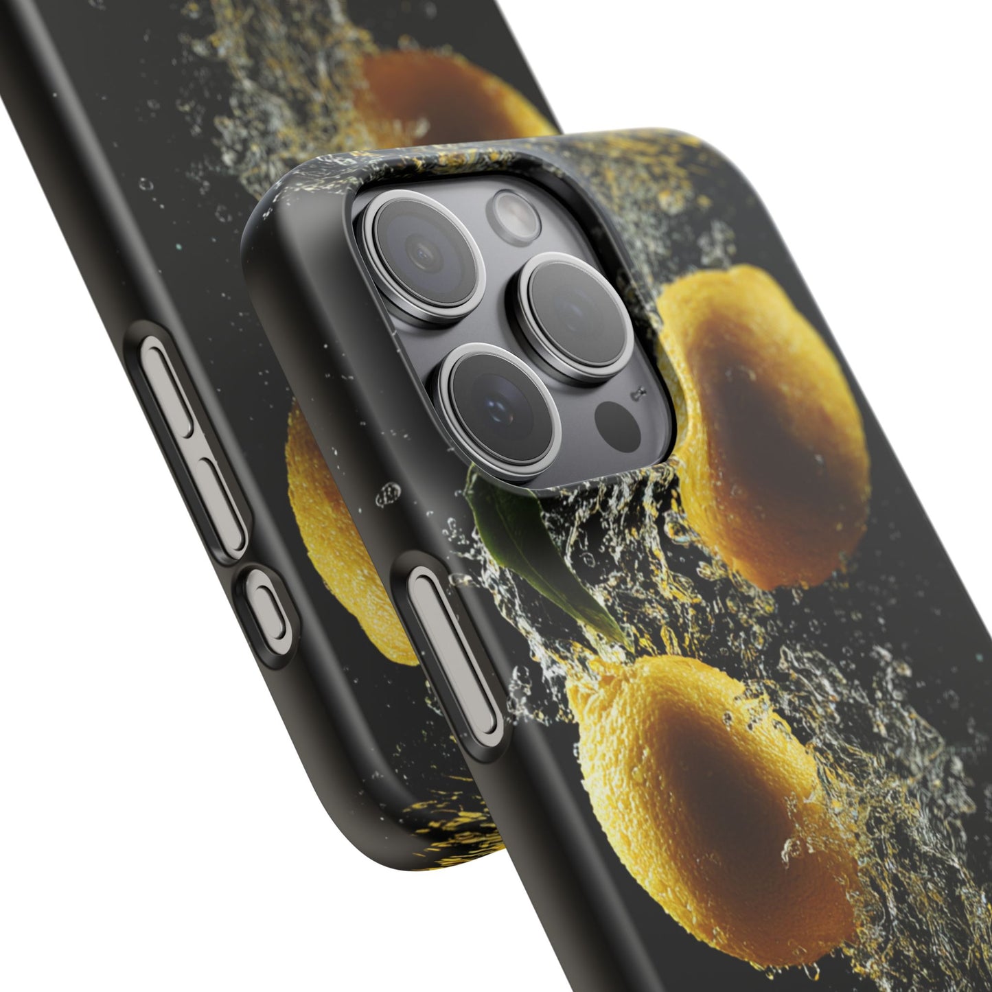 Lemon Splash Phone Case - Vibrant Snap Case, Fruit Lover Gift, Summer Vibes, Kitchen Decor, Unique Phone Accessories