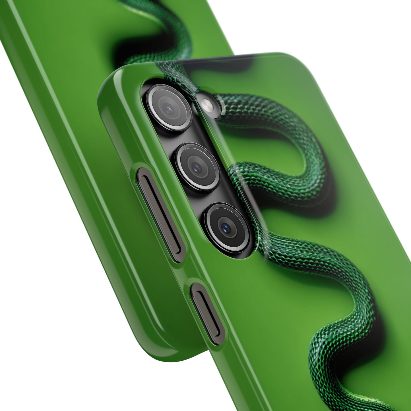 Green Snake Snap Case for iPhone, Stylish Phone Cover, Unique Gift, Trendy Accessory, Birthday, Nature Lover's Phone Case