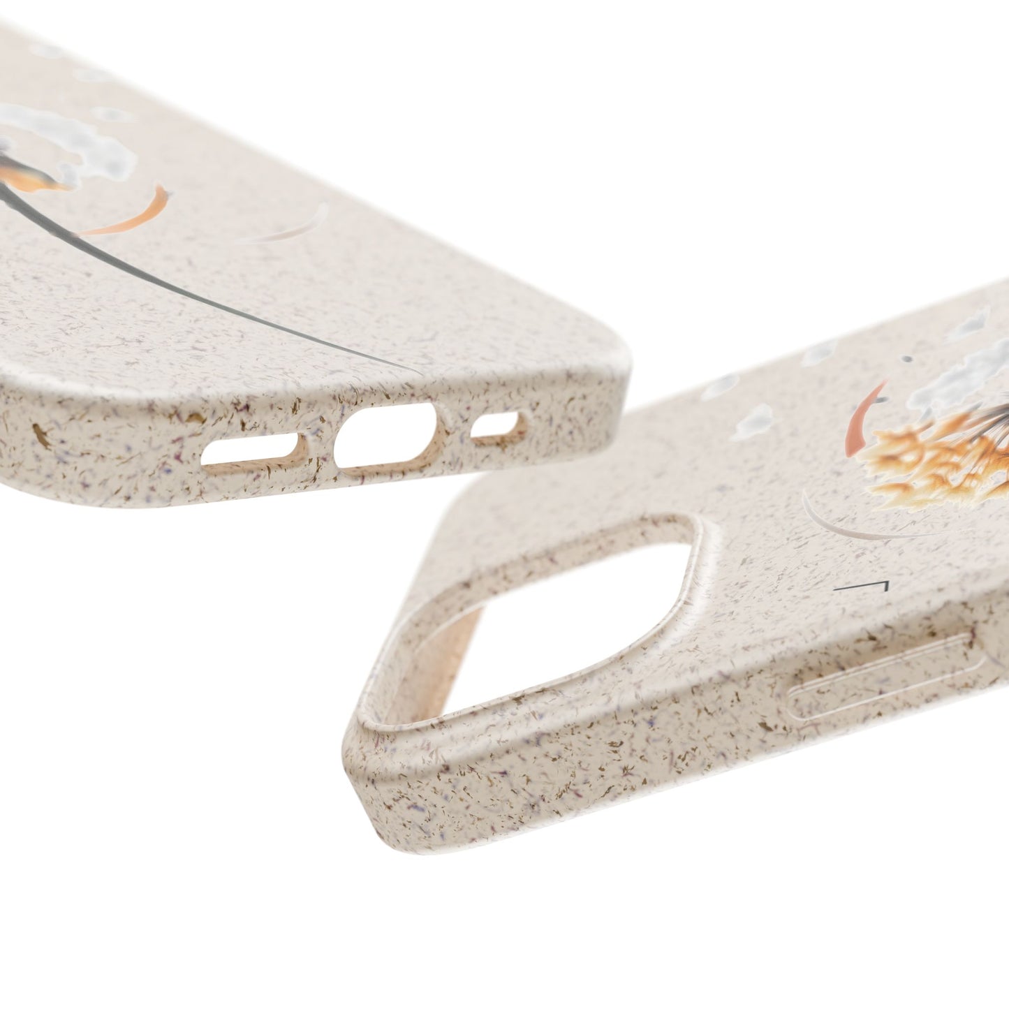 Plastic Free Eco-Friendly Phone Cases with Floral Design Sustainable Gift for Iphone and Samsungs