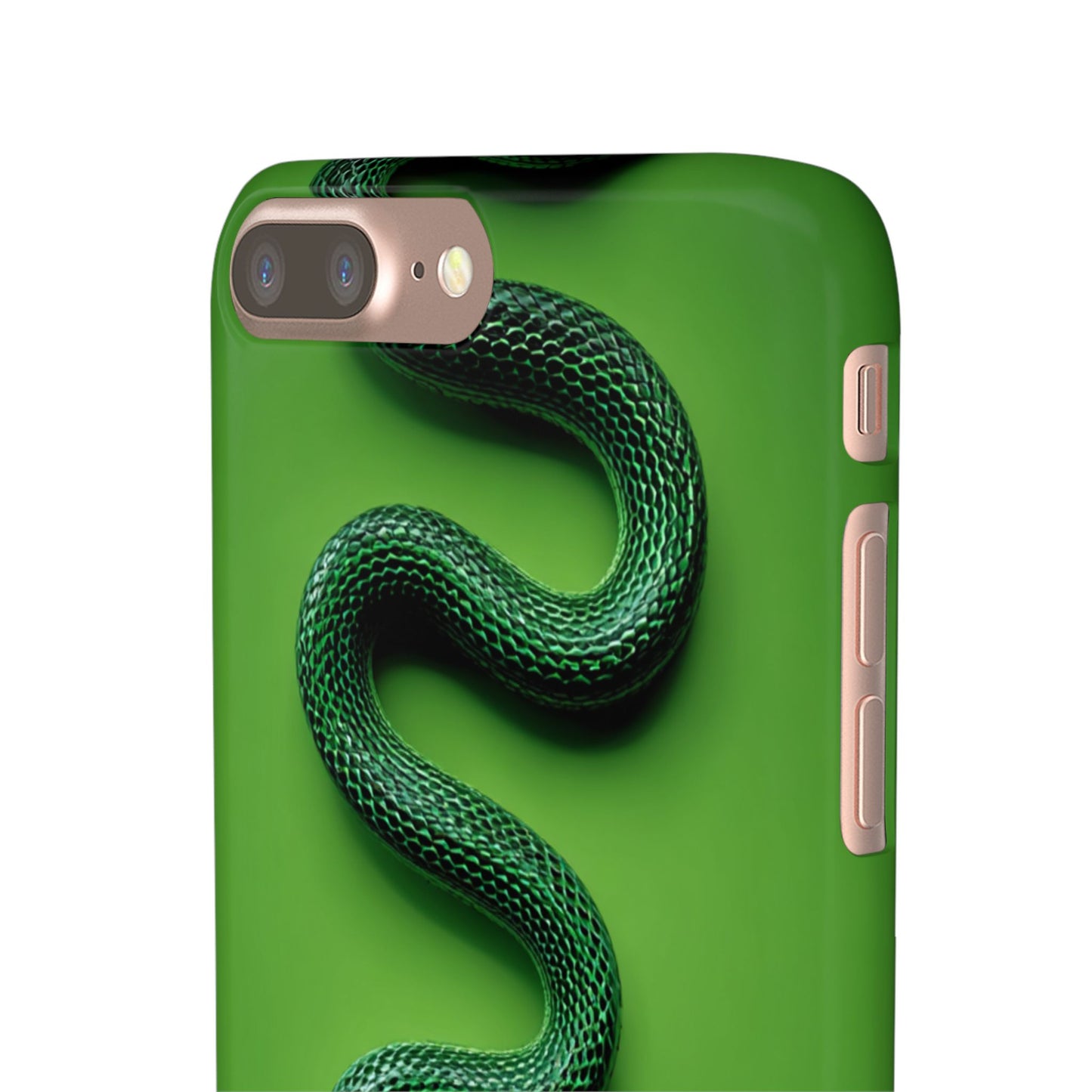 Green Snake Snap Case for iPhone, Stylish Phone Cover, Unique Gift, Trendy Accessory, Birthday, Nature Lover's Phone Case
