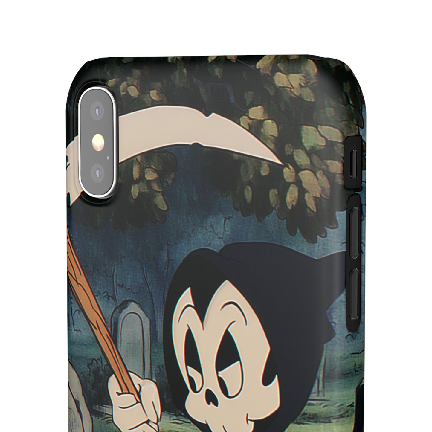 Grim Reaper Snap Case, Halloween Phone Case, Cute Death Phone Cover, Spooky Accessories, Unique Phone Protector