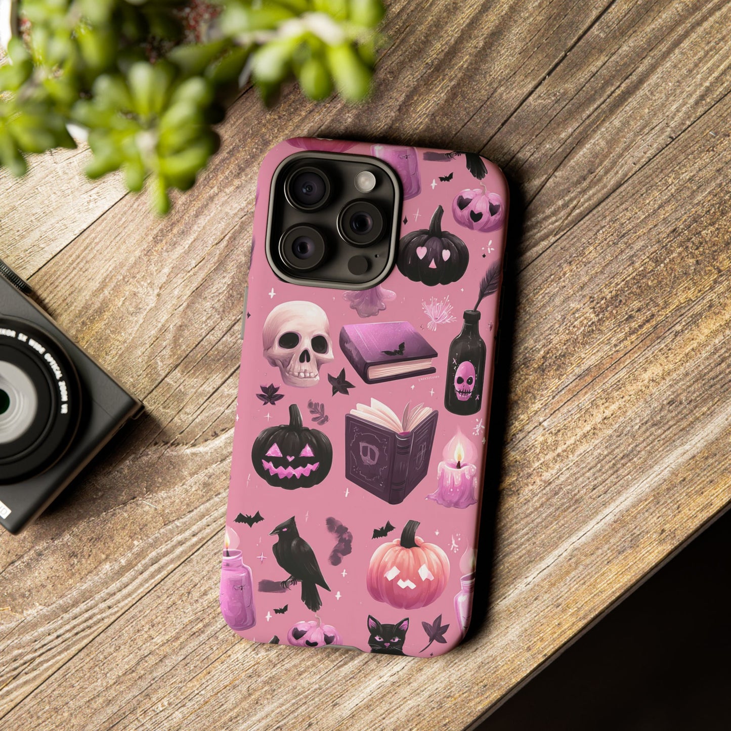 Spooky Phone Case - Halloween Design, Cute Costume Accessory, Fall Decor, Gift for Cat Lovers, Witchy Vibes, Trick or Treat