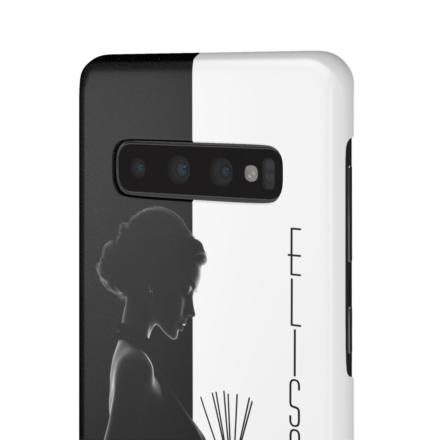 Custom Black and White Snap Case for Women Phone Cover for iPhone and Samsung