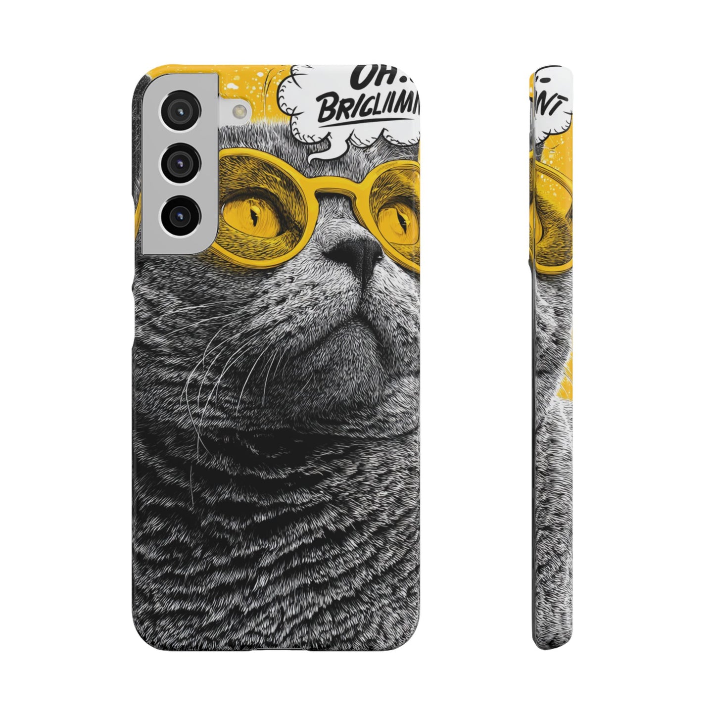 Playful Cat Snap Case - Quirky Phone Cover for Cat Lovers, Gift for Pet Enthusiasts, Funny Accessory for Any Occasion