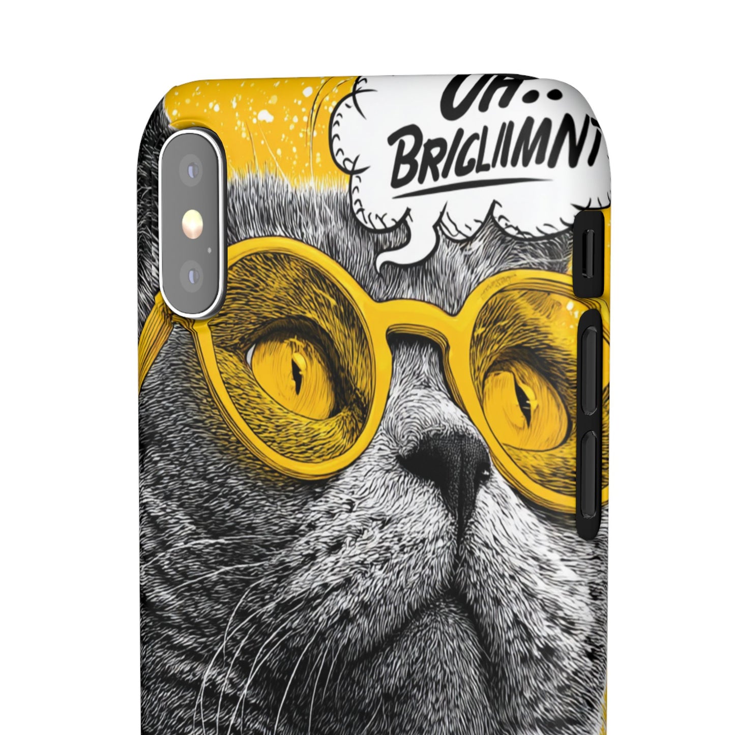 Playful Cat Snap Case - Quirky Phone Cover for Cat Lovers, Gift for Pet Enthusiasts, Funny Accessory for Any Occasion