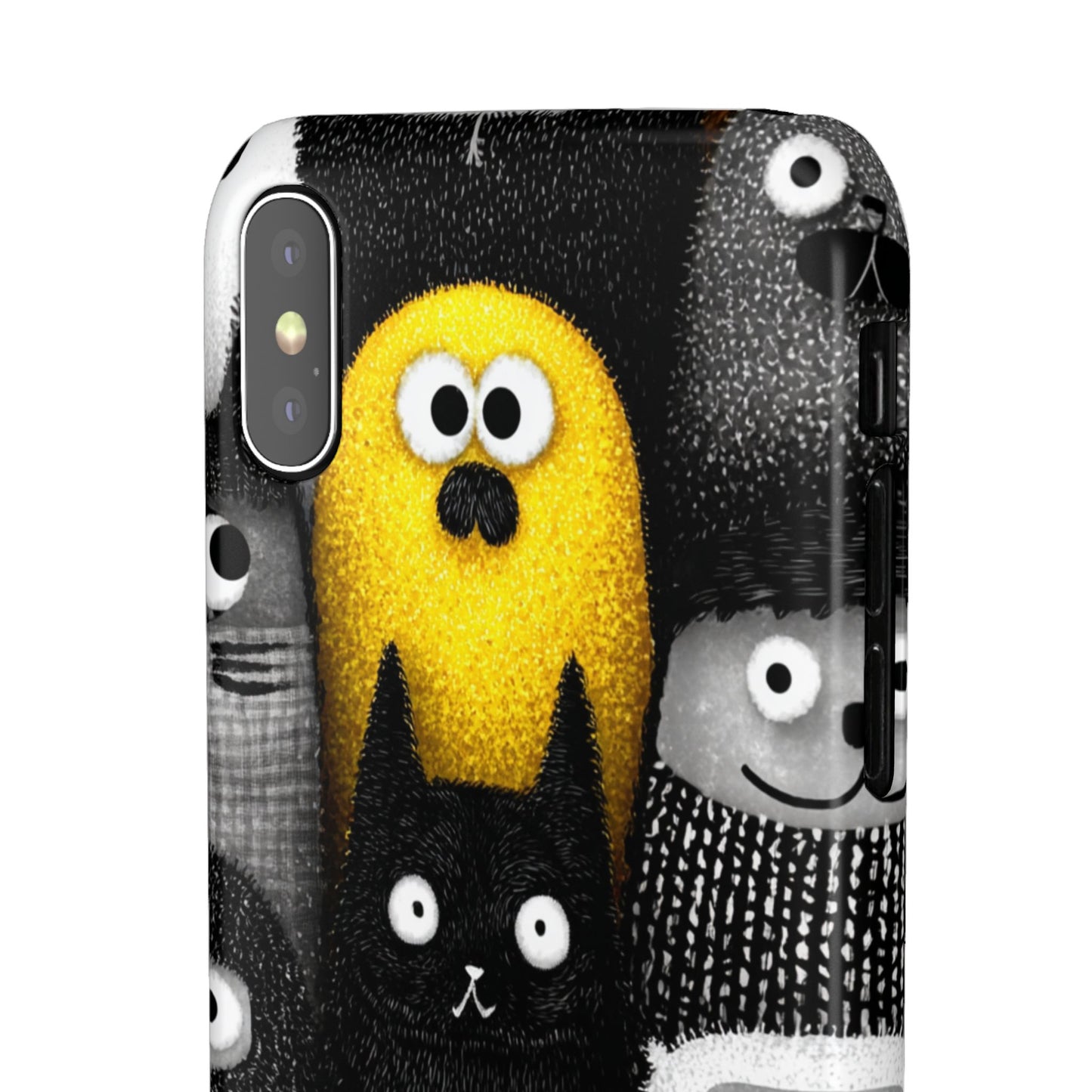 Colorful Character Snap Cases, Cute Phone Cover, Unique Gift for Kids, Fun Accessory, Perfect for Birthdays, Holidays