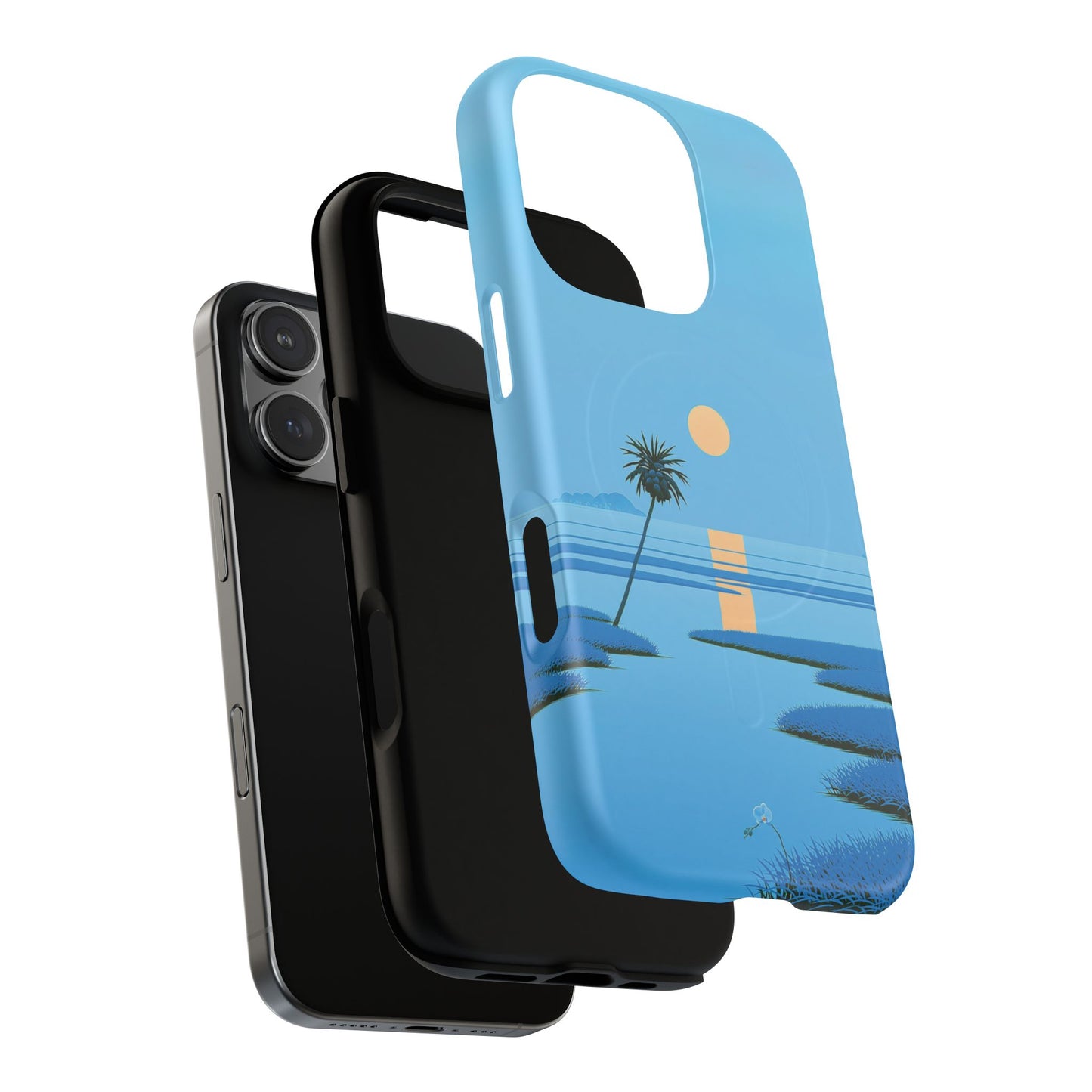 Tough Magnetic Case — Minimal Sunset Palm Phone Cover