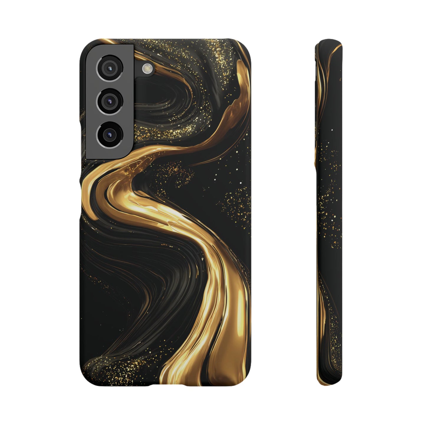 Elegant Gold Swirl Snap Case - Stylish Phone Cover, Modern Accessory, Gift for Her, Luxe Phone Case, Trendy Decor