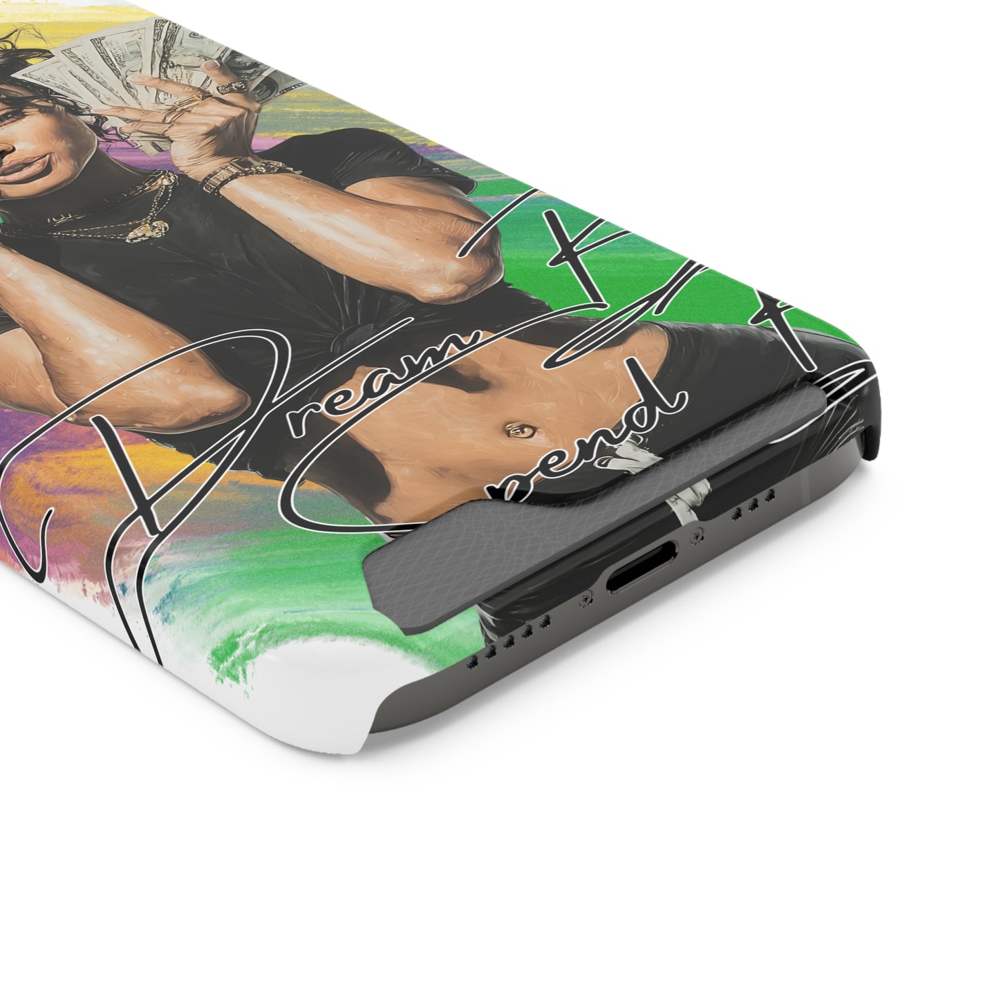 Vibrant Phone Case with Card Holder - Dream Big, Stylish Accessory for Teens & Young Adults, Perfect Gift for Birthdays, Graduations, [...]