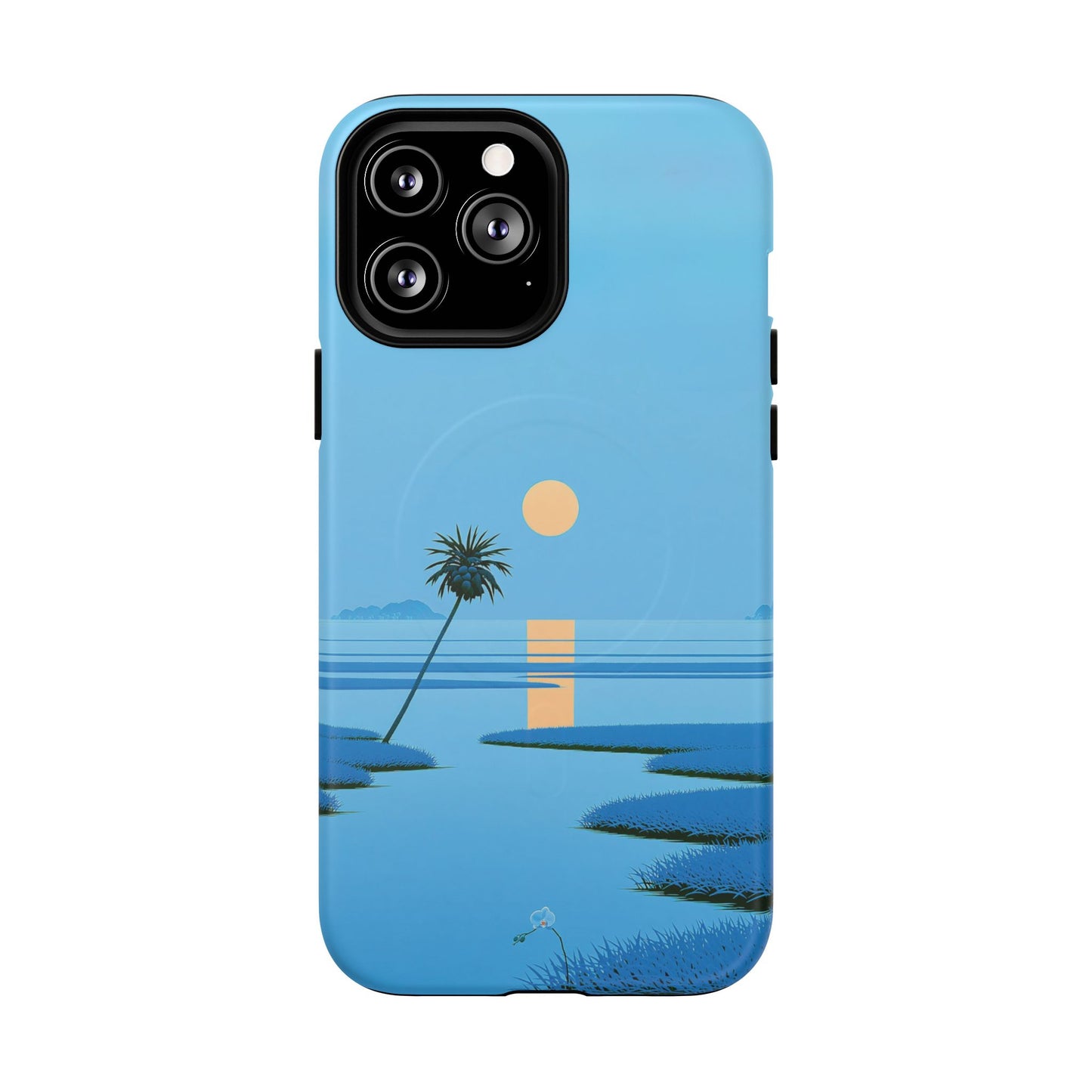 Tough Magnetic Case — Minimal Sunset Palm Phone Cover