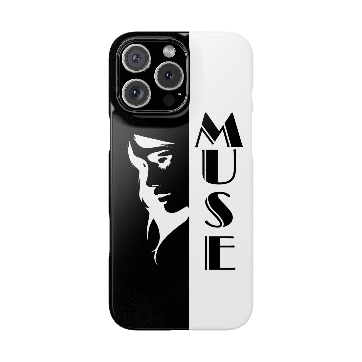 Black And White Bold Muse Snap Case Cover for iPhone and Samsung