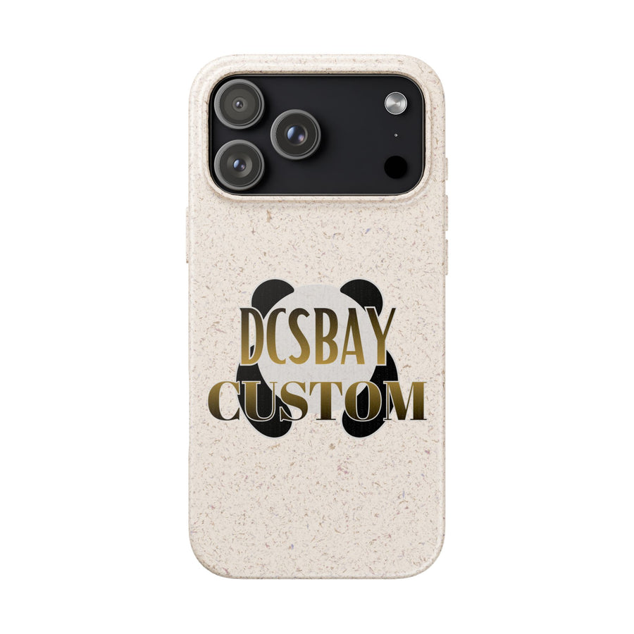 Biodegradable Panda Phone Case — Eco-Friendly Customizable iPhone Cover
