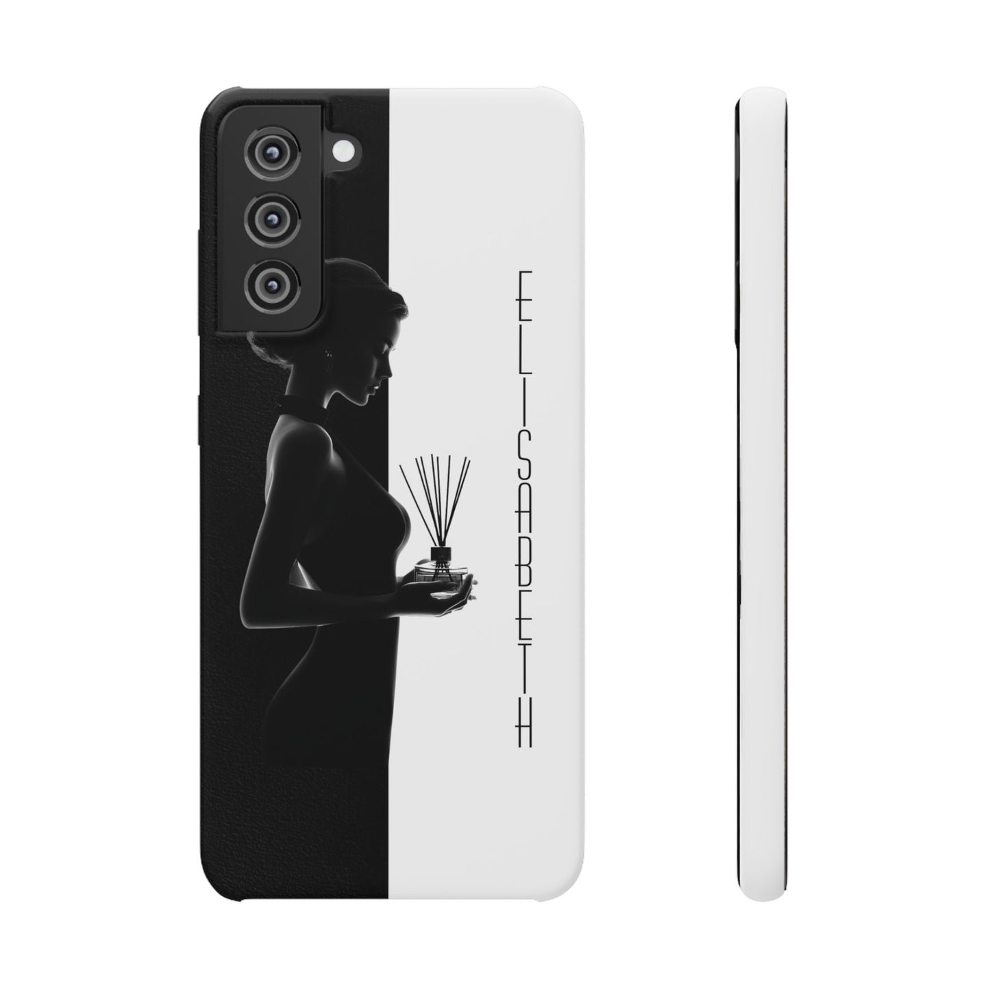 Custom Black and White Snap Case for Women Phone Cover for iPhone and Samsung