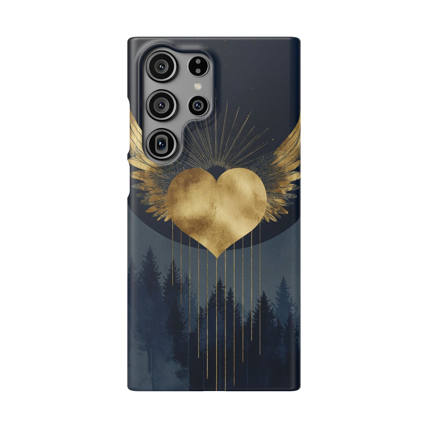 Heart Wing Snap Case, Elegant Phone Cover, Unique Gift, Artistic Accessory, Protective Case for Love and Romance