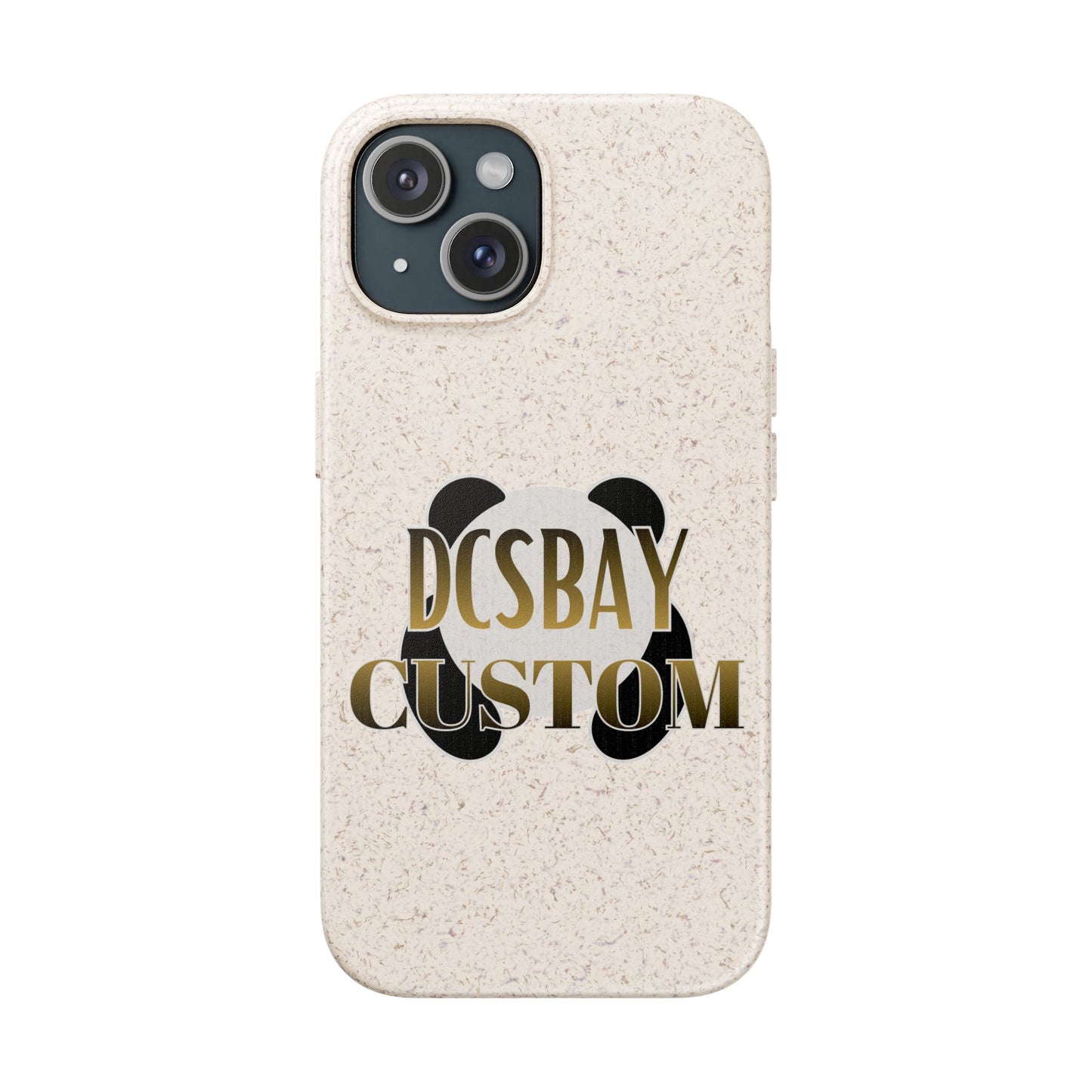 Biodegradable Panda Phone Case — Eco-Friendly Customizable iPhone Cover