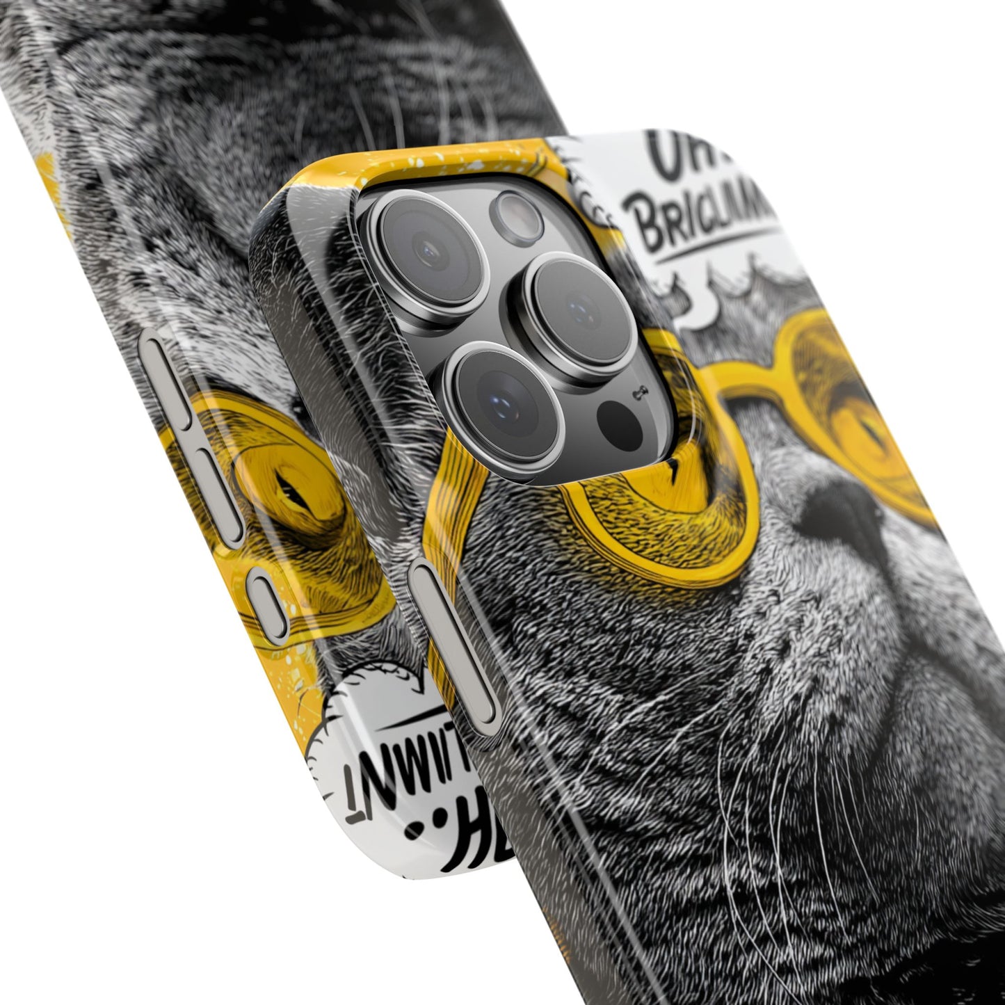 Playful Cat Snap Case - Quirky Phone Cover for Cat Lovers, Gift for Pet Enthusiasts, Funny Accessory for Any Occasion