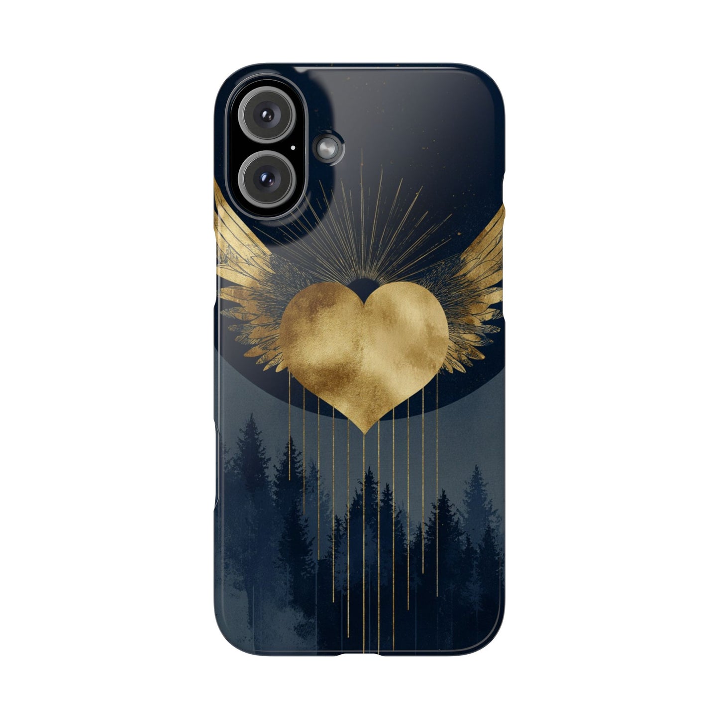 Heart Wing Snap Case, Elegant Phone Cover, Unique Gift, Artistic Accessory, Protective Case for Love and Romance