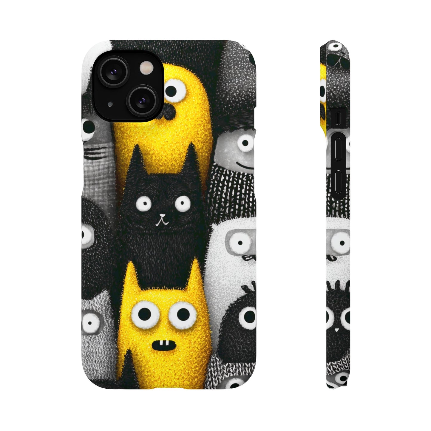 Colorful Character Snap Cases, Cute Phone Cover, Unique Gift for Kids, Fun Accessory, Perfect for Birthdays, Holidays