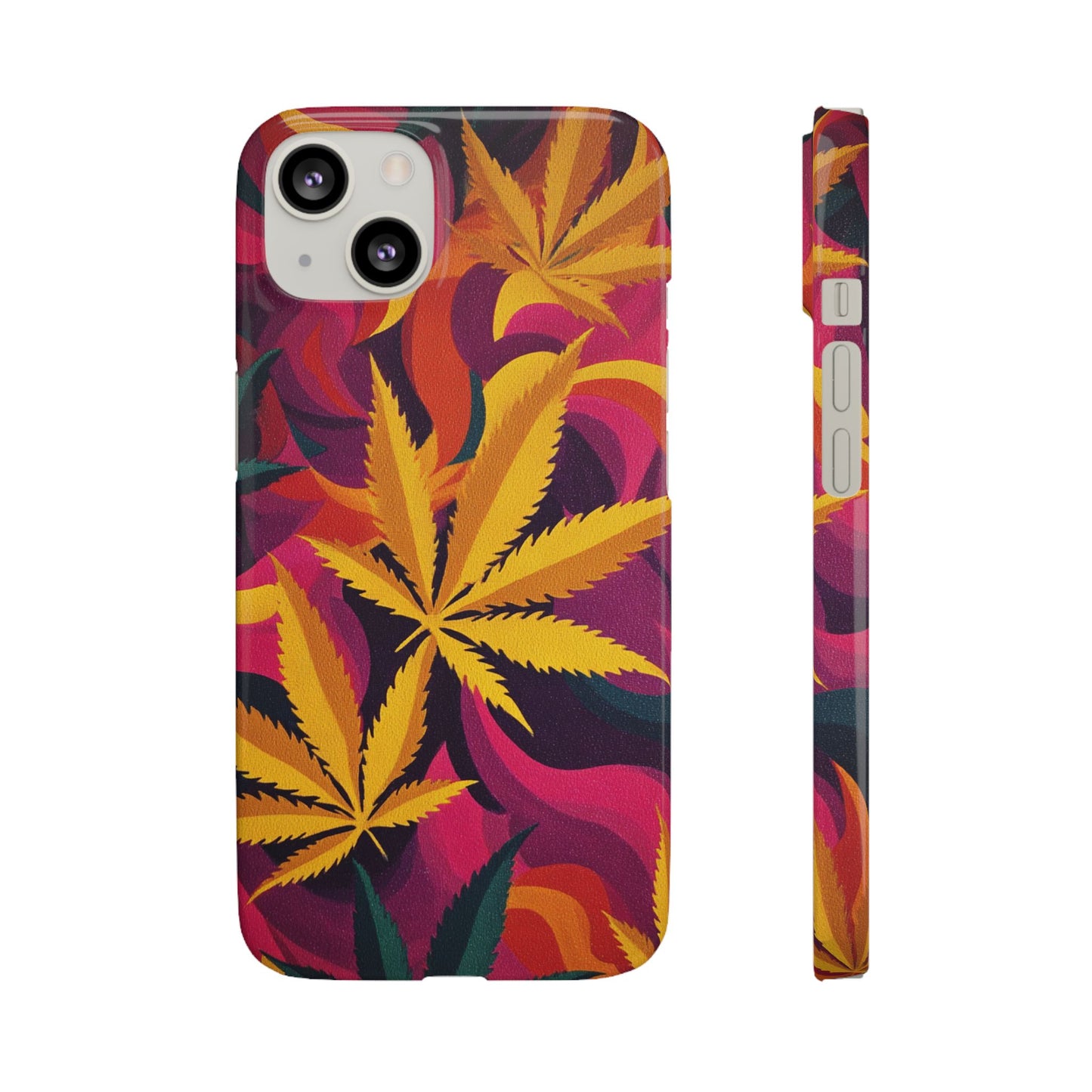 Autumn Vibe Cannabis Snap Case for IPhones and Samsungs Custom