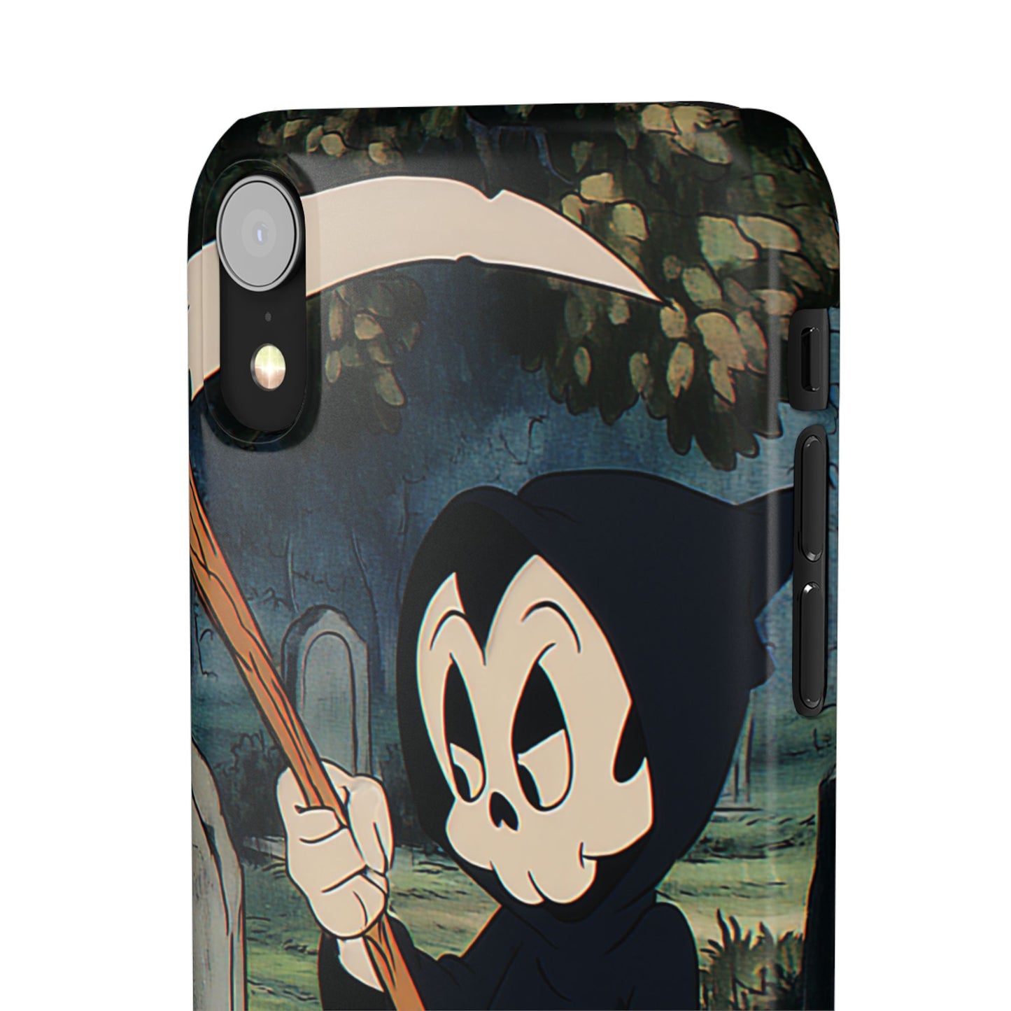 Grim Reaper Snap Case, Halloween Phone Case, Cute Death Phone Cover, Spooky Accessories, Unique Phone Protector