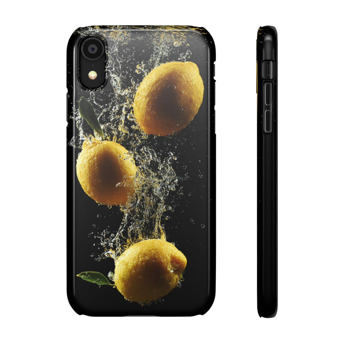 Lemon Splash Phone Case - Vibrant Snap Case, Fruit Lover Gift, Summer Vibes, Kitchen Decor, Unique Phone Accessories