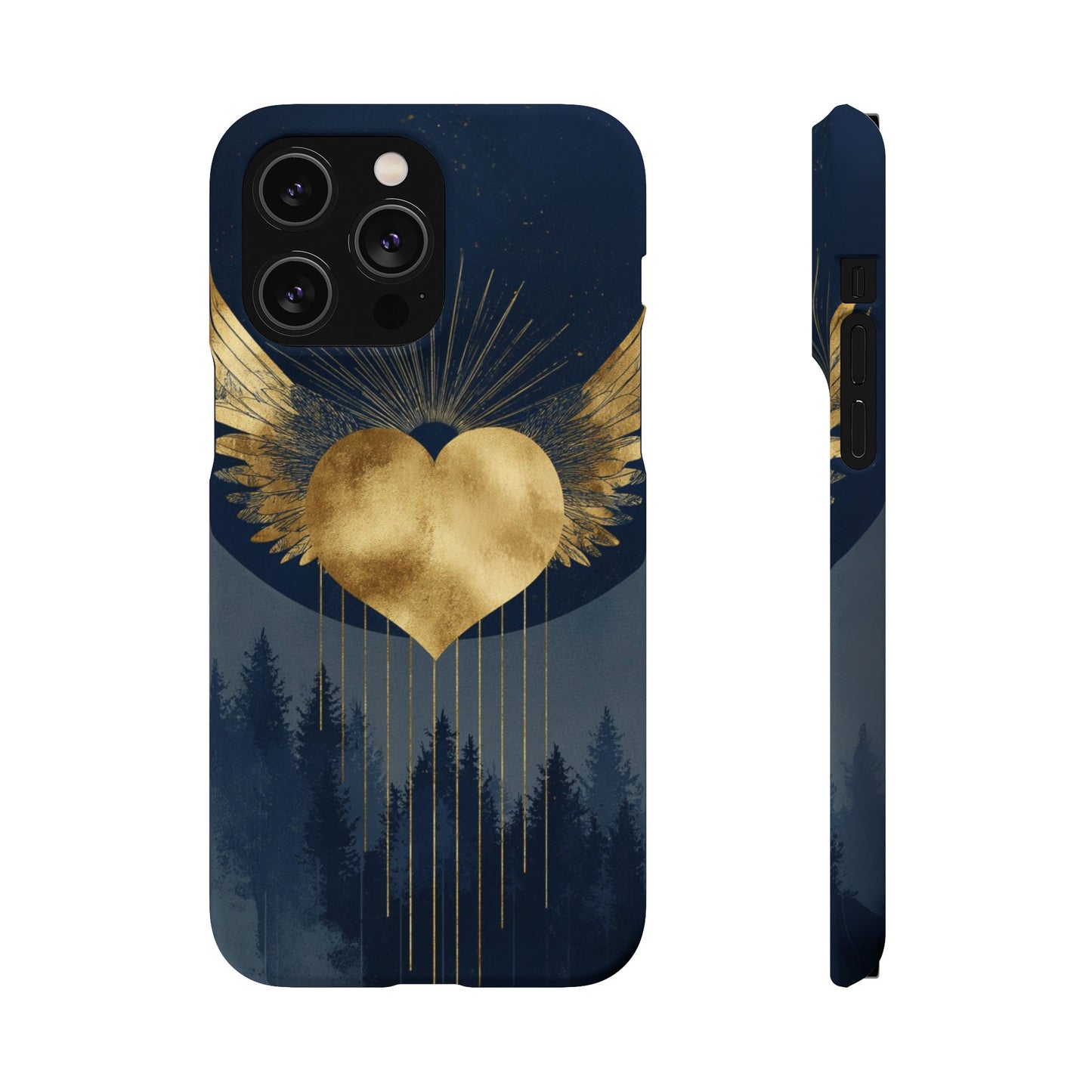 Heart Wing Snap Case, Elegant Phone Cover, Unique Gift, Artistic Accessory, Protective Case for Love and Romance