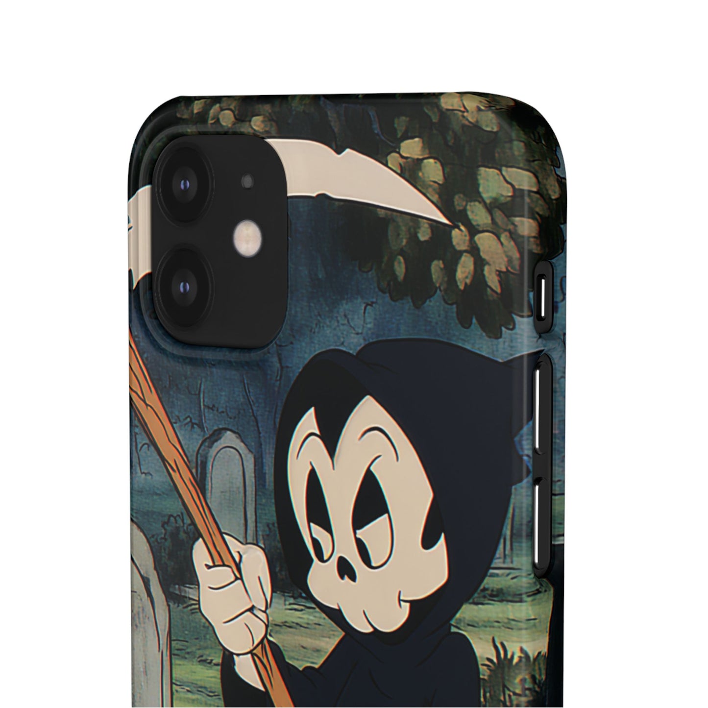 Grim Reaper Snap Case, Halloween Phone Case, Cute Death Phone Cover, Spooky Accessories, Unique Phone Protector