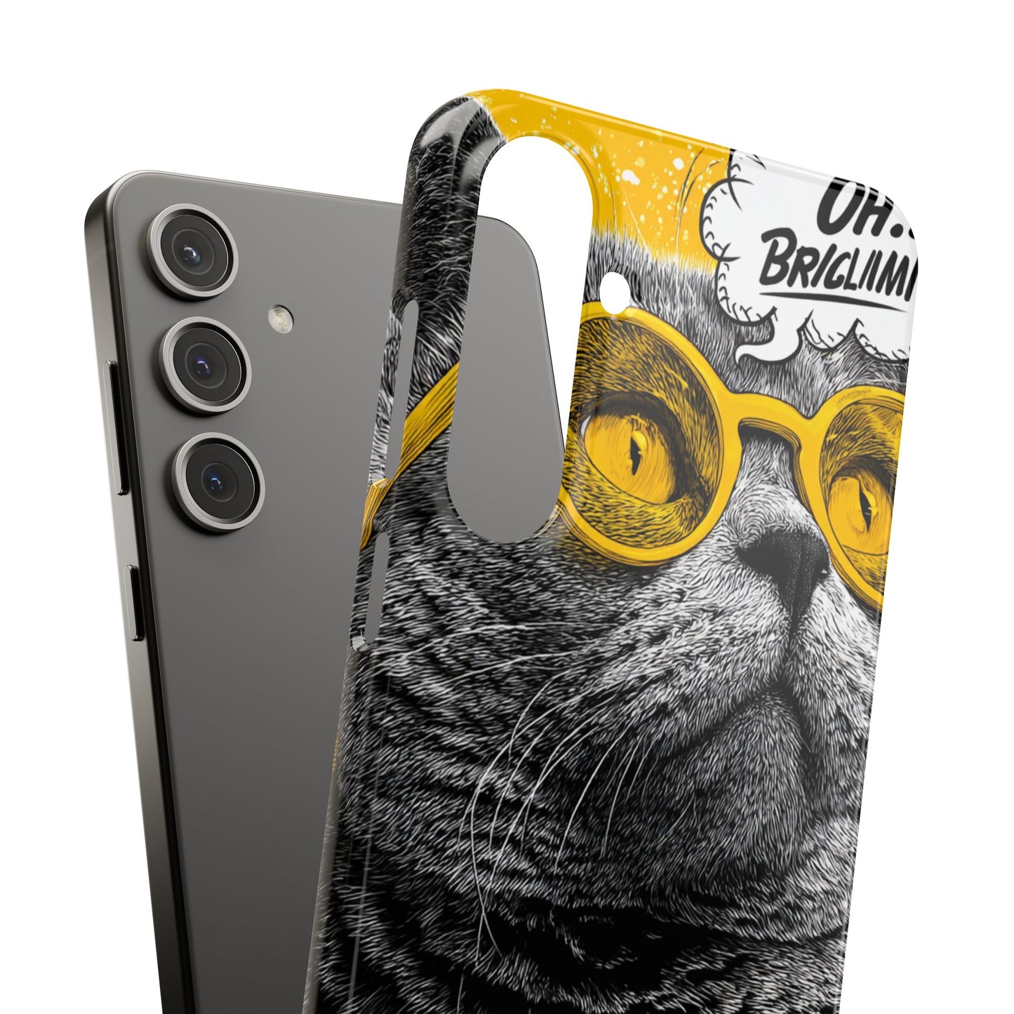 Playful Cat Snap Case - Quirky Phone Cover for Cat Lovers, Gift for Pet Enthusiasts, Funny Accessory for Any Occasion