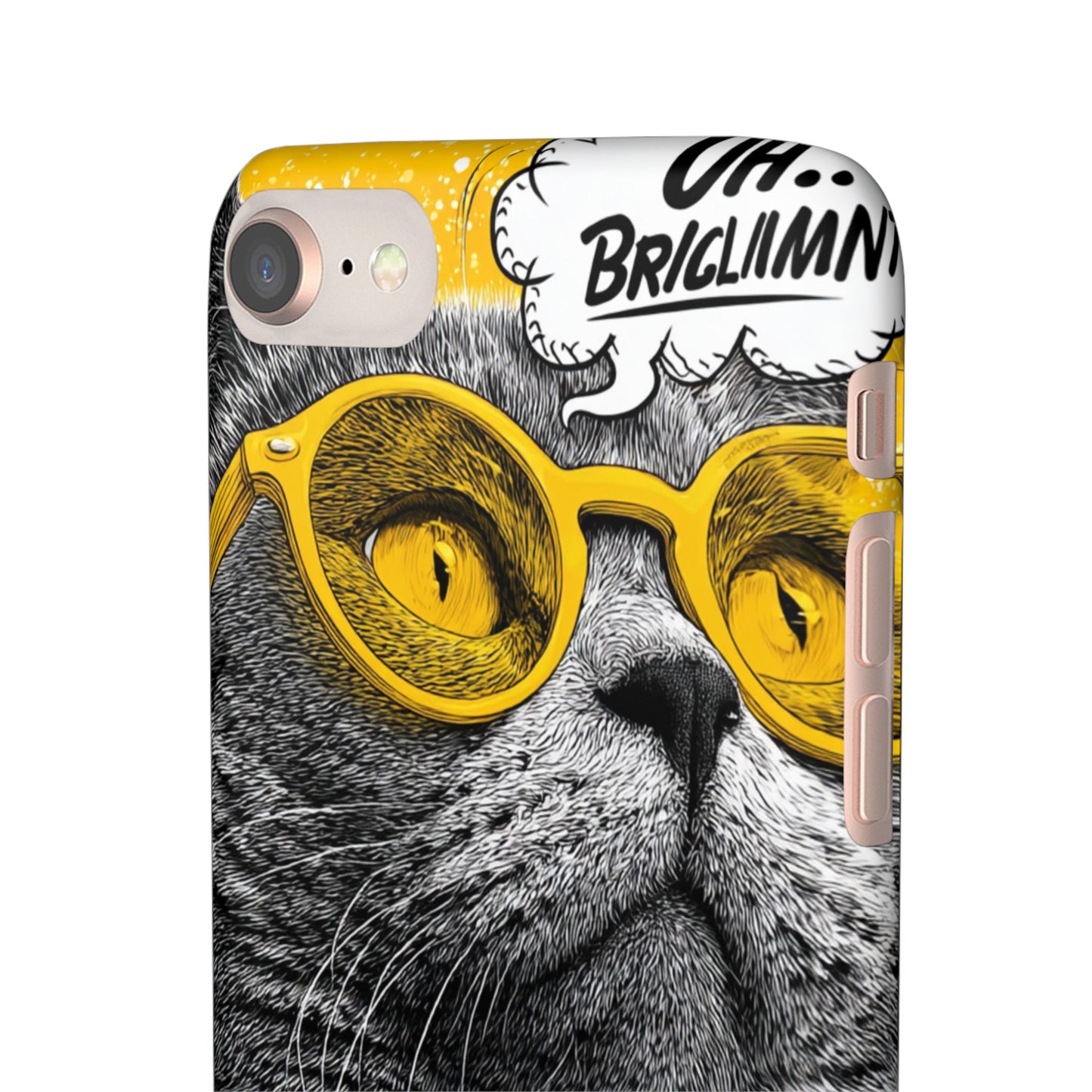 Playful Cat Snap Case - Quirky Phone Cover for Cat Lovers, Gift for Pet Enthusiasts, Funny Accessory for Any Occasion