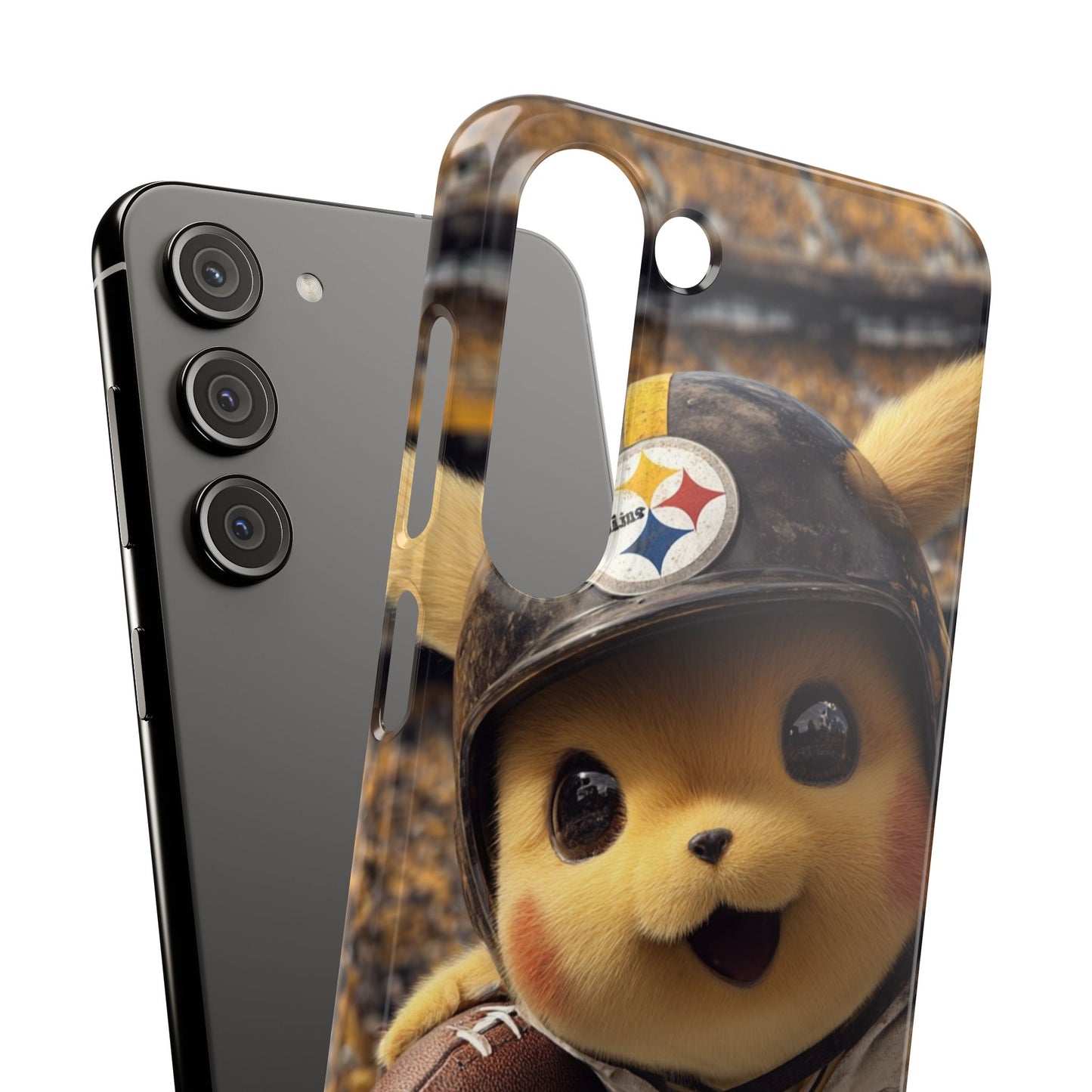 Fun Character Sports Snap Case, Phone Case, Fun Tech Accessory, Cute Gift for Gamers, Football Lovers, Kids.