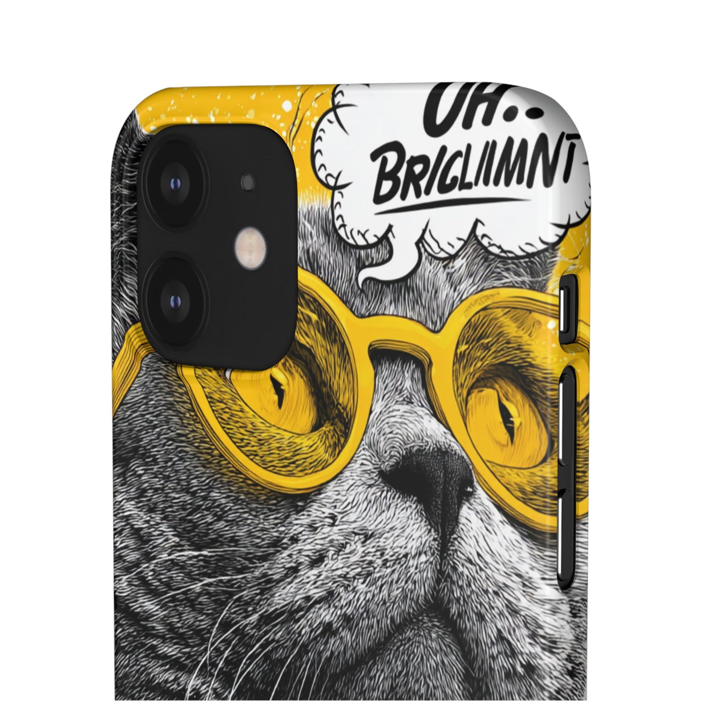 Playful Cat Snap Case - Quirky Phone Cover for Cat Lovers, Gift for Pet Enthusiasts, Funny Accessory for Any Occasion