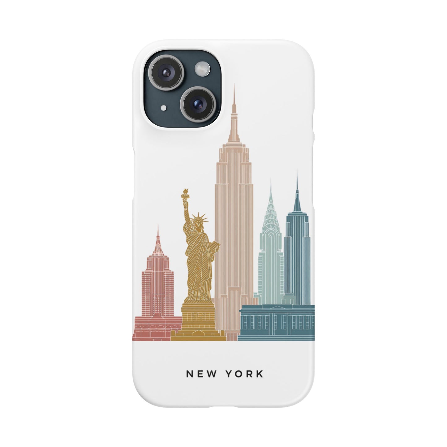 Stylish New York Snap Case, Urban Phone Cover, Cityscape Phone Case, Gift for Travelers, Trendy Protective Case