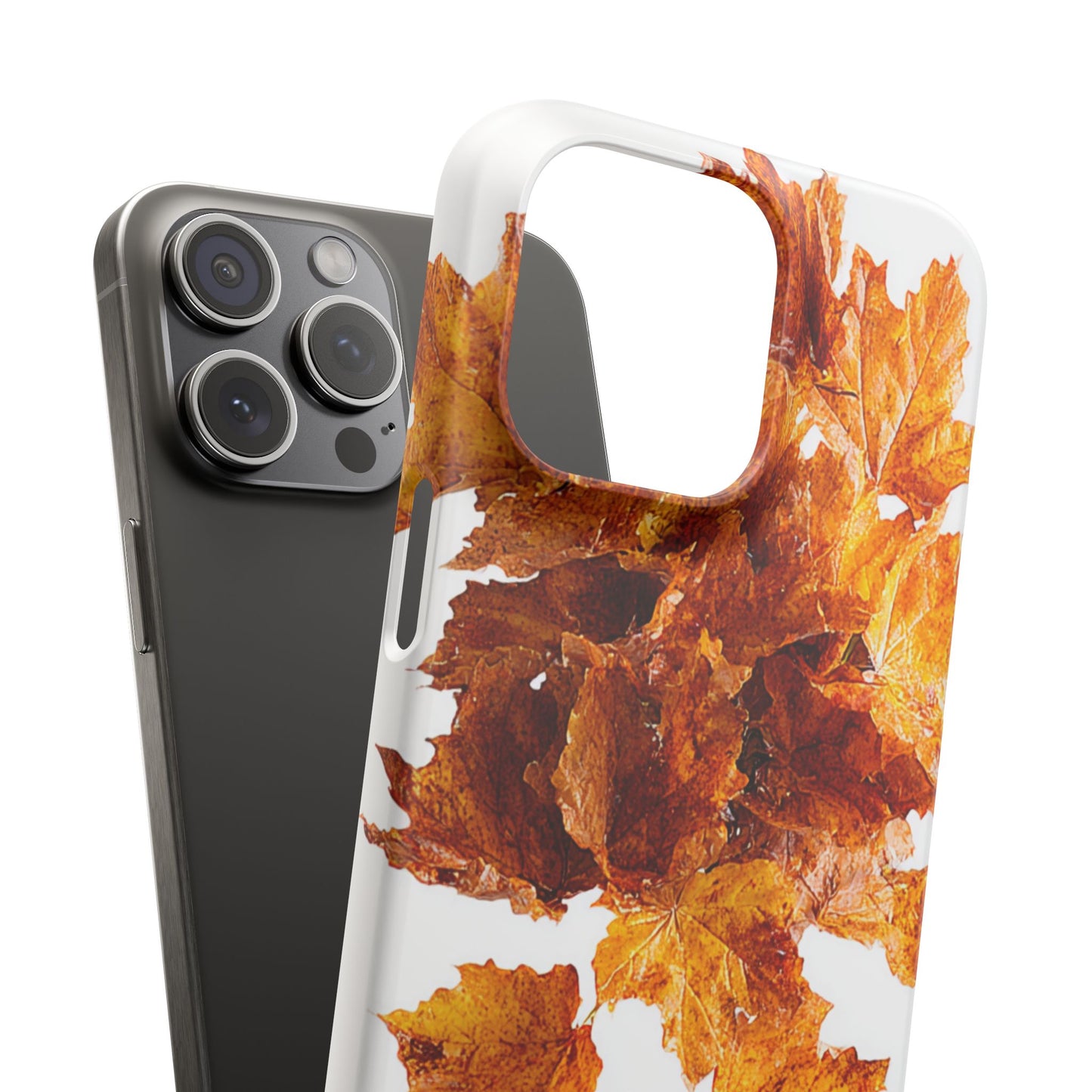 Autumn Leaf Phone Case | Fall Snap Cases, Phone Accessories, Nature Lover Gift, Seasonal Decor, Cozy Fall Vibes