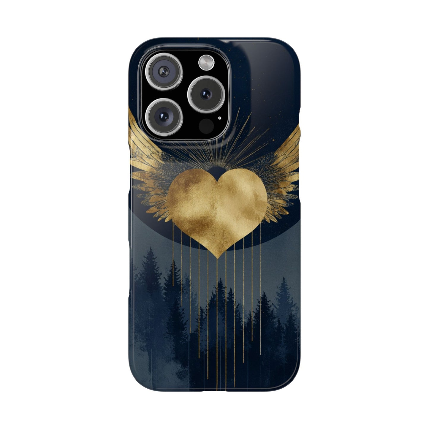 Heart Wing Snap Case, Elegant Phone Cover, Unique Gift, Artistic Accessory, Protective Case for Love and Romance