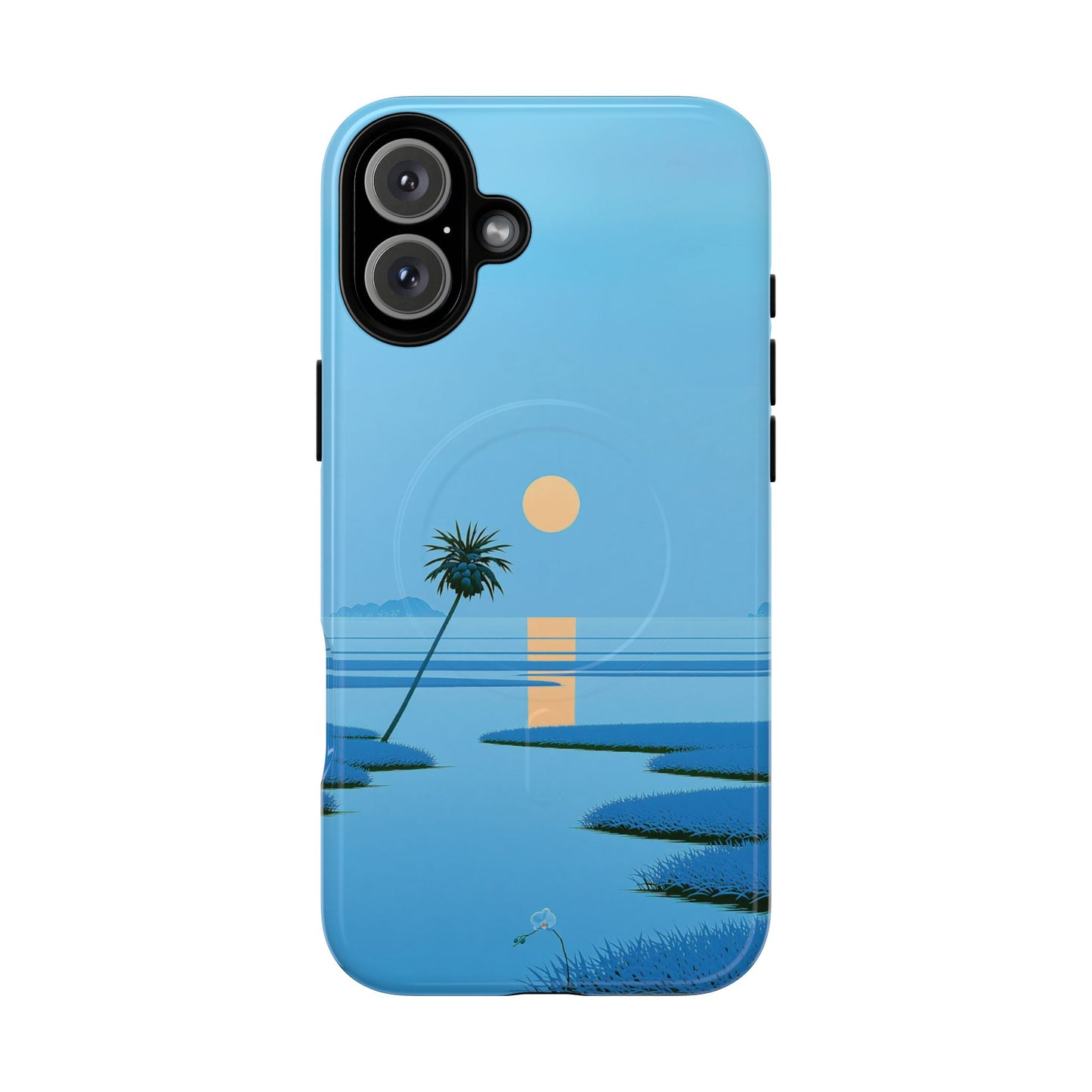 Tough Magnetic Case — Minimal Sunset Palm Phone Cover
