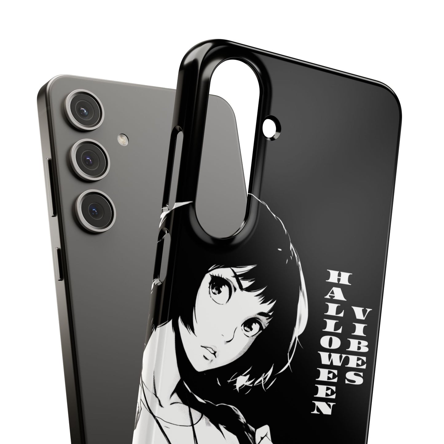 Halloween Vibes Snap Case Black and White Protective Phone Cover for iPhone and Samsung
