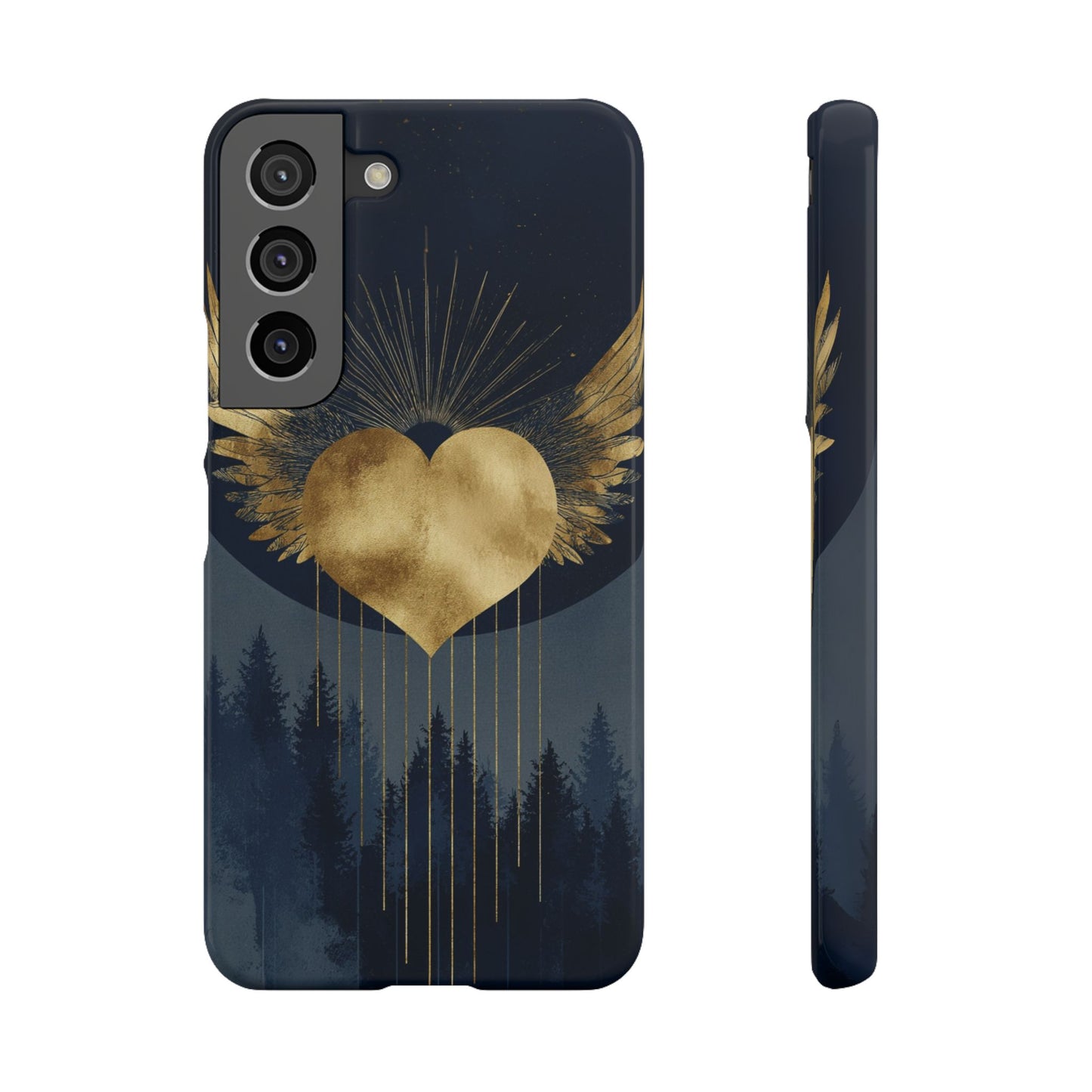 Heart Wing Snap Case, Elegant Phone Cover, Unique Gift, Artistic Accessory, Protective Case for Love and Romance