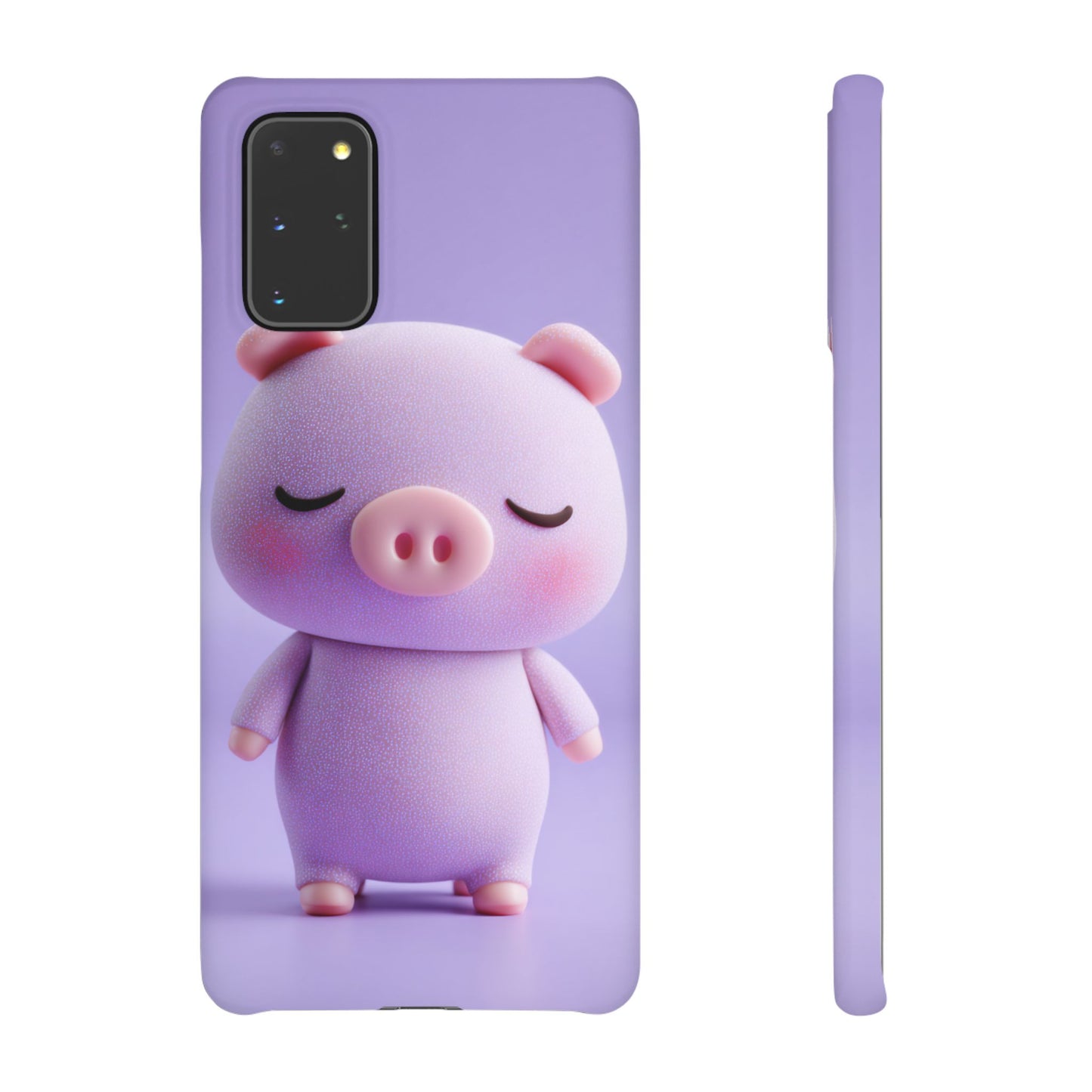 Cute Pig Snap Case for iPhone, Animal Lovers Phone Cover, Kawaii Aesthetic Accessory, Birthday Gift, Unique Phone Protection
